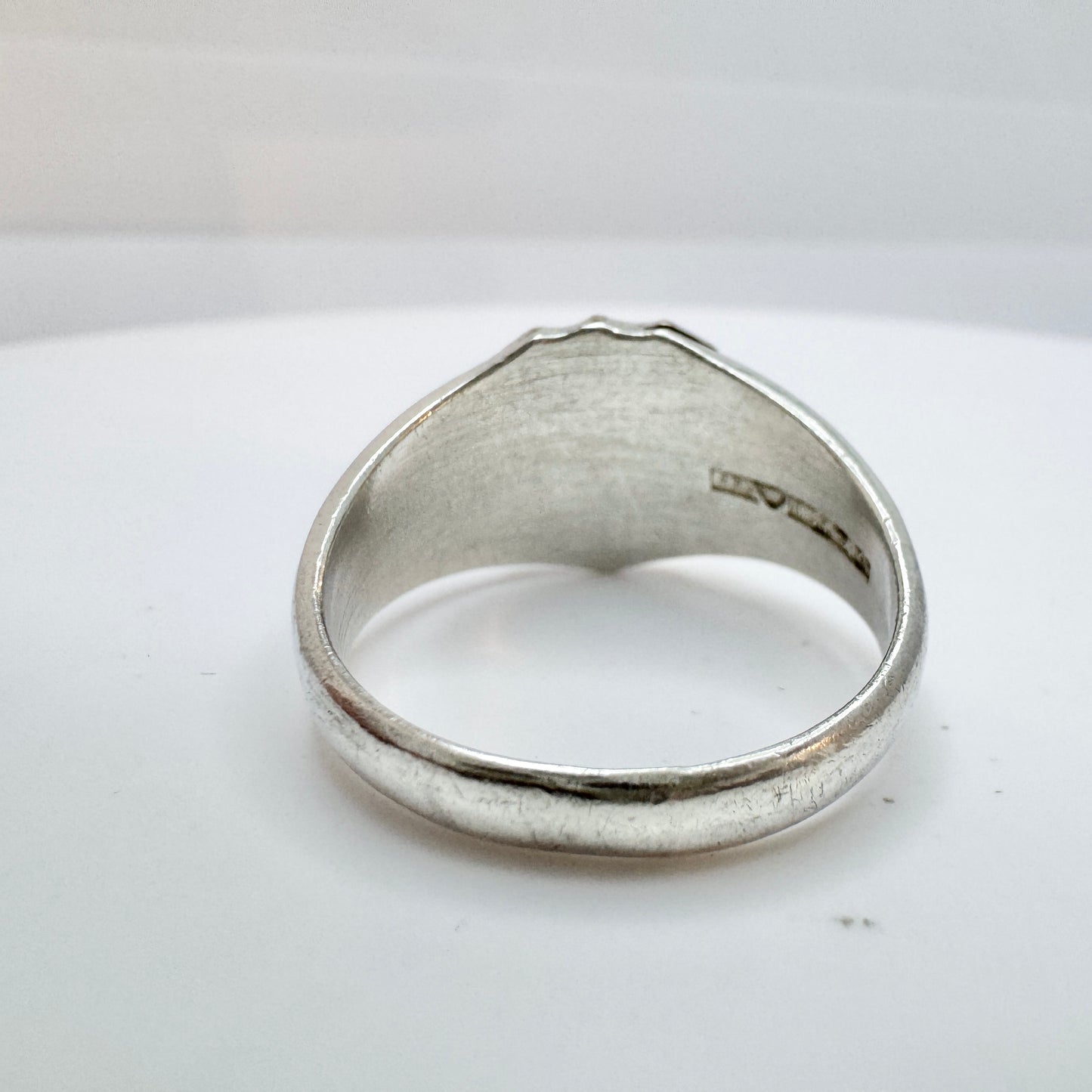 Finnish Airforce 1951. Vintage Solid Silver Enamel Ring.