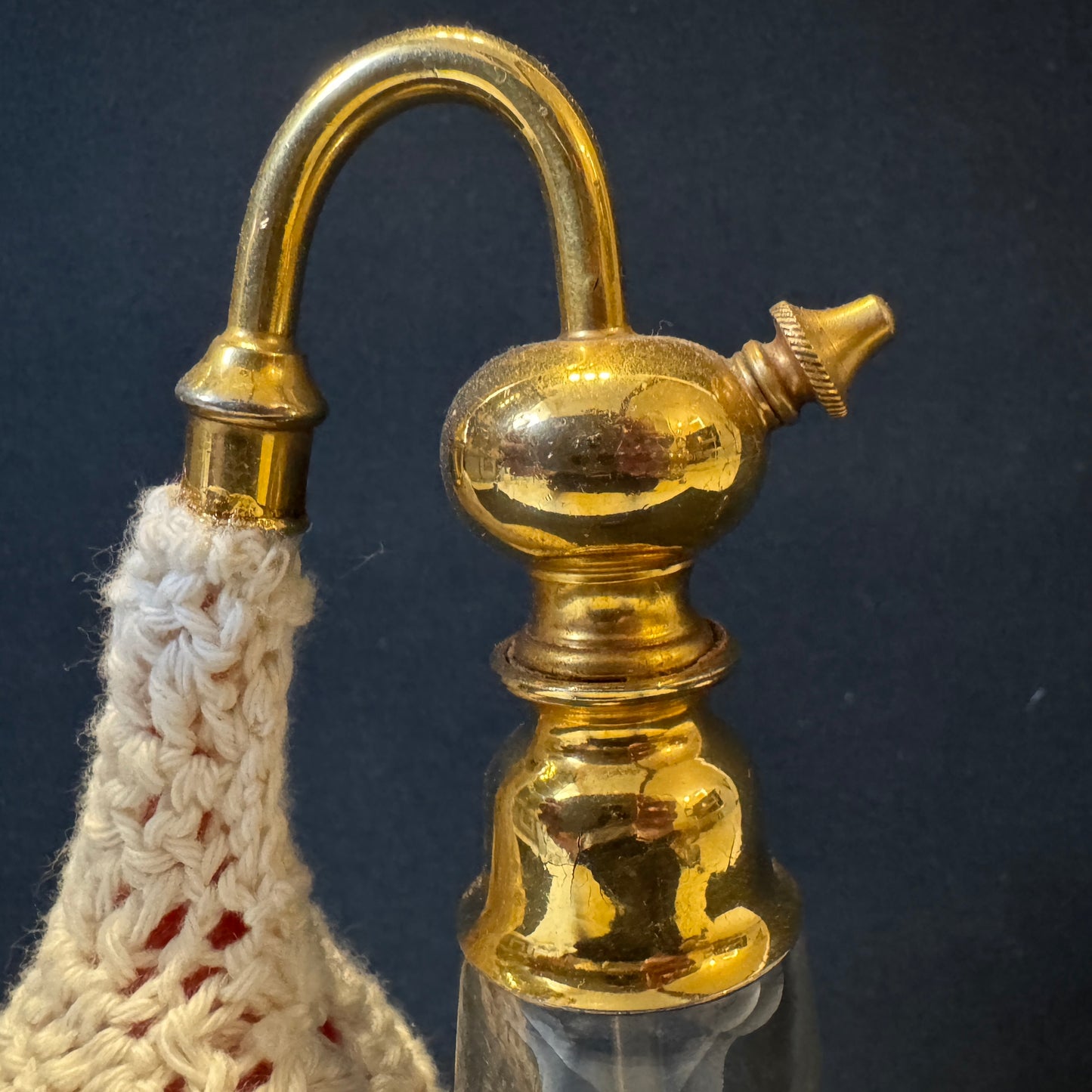 BACCARAT, France. Early 1900s. Antique Glass Perfume Atomizer