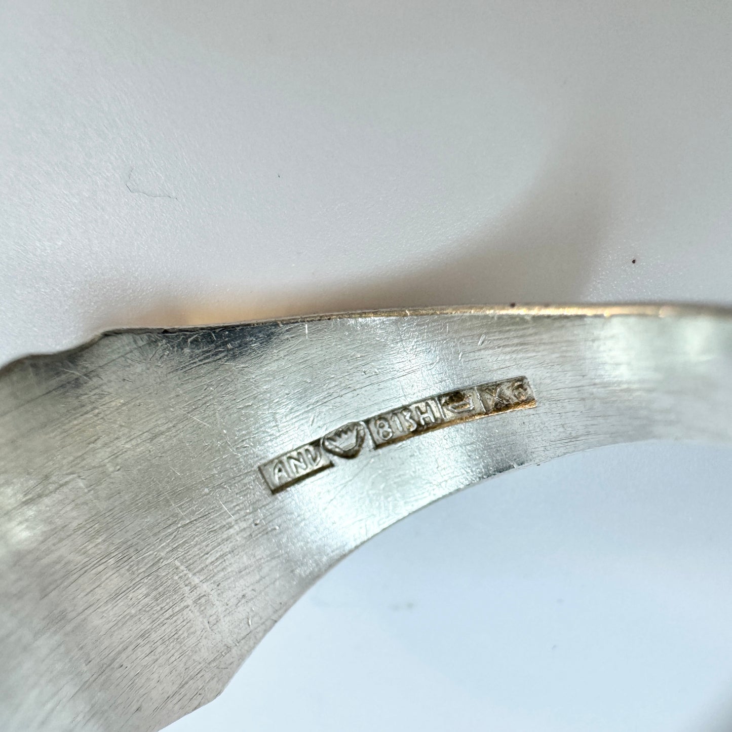 Finnish Airforce 1951. Vintage Solid Silver Enamel Ring.