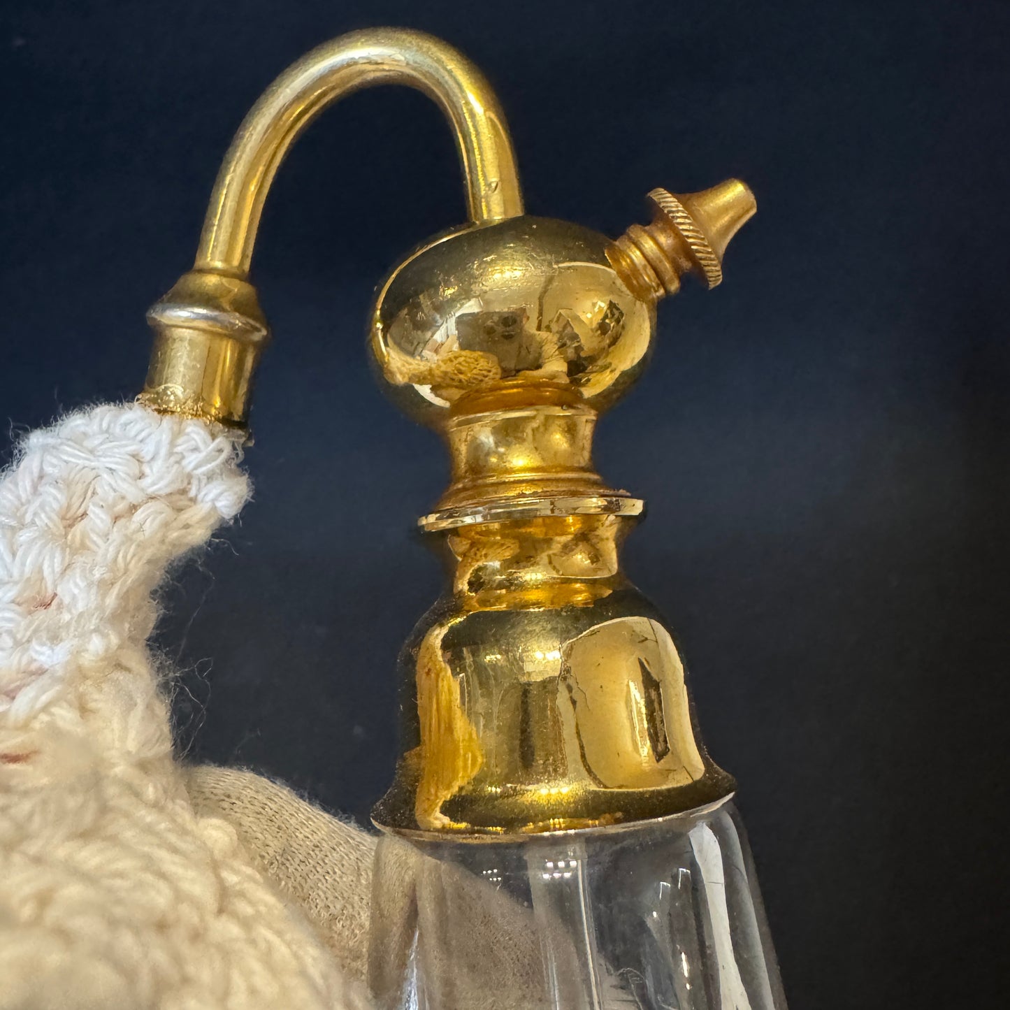 BACCARAT, France. Early 1900s. Antique Glass Perfume Atomizer