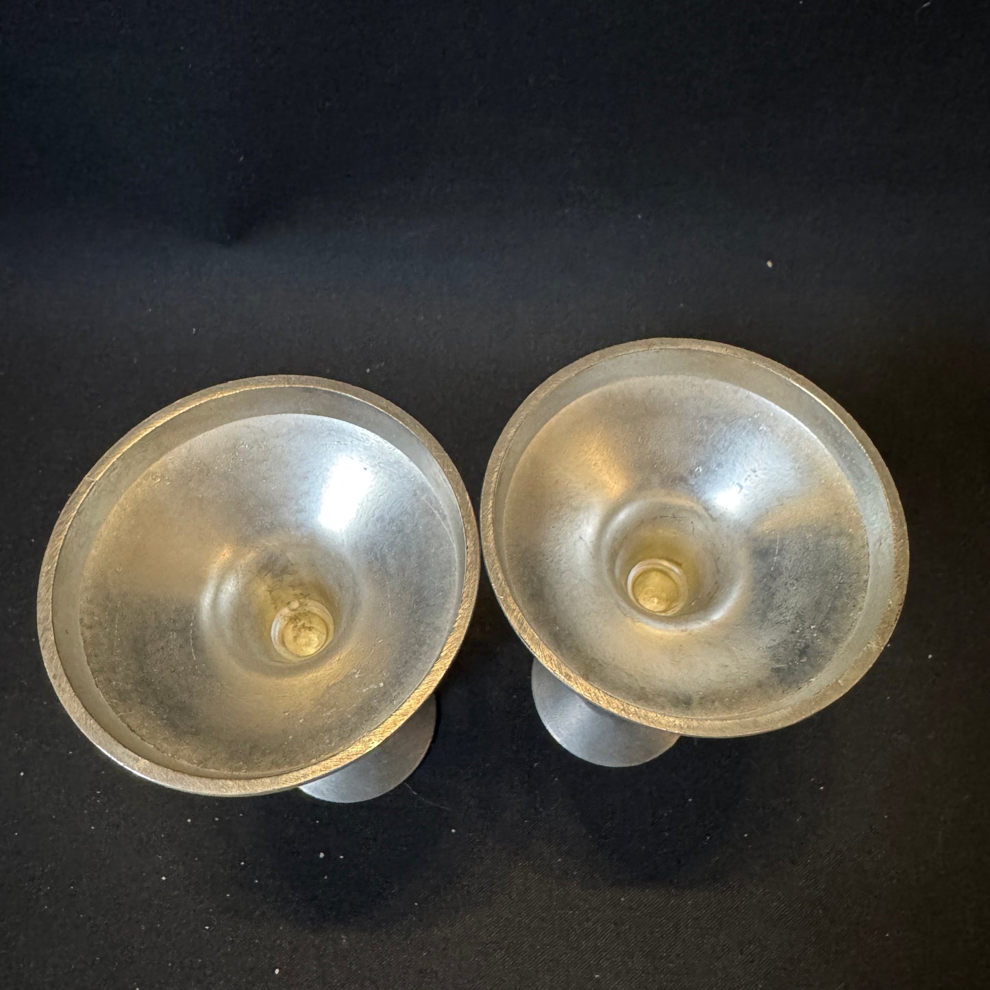 Sweden. Vintage Pewter Gustavian Style Candlesticks. Koppar & Tennsmide year 1977.