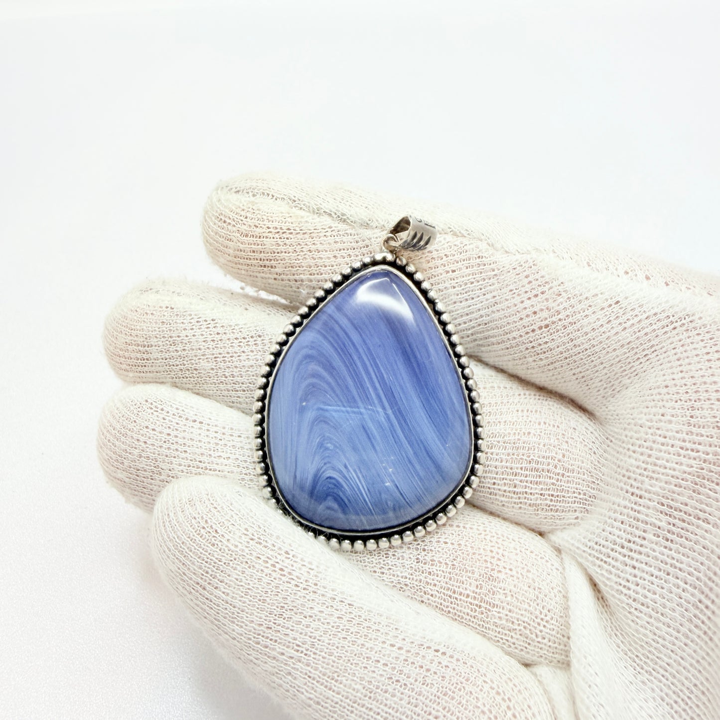 Gösta Eriksson, Sweden 1968. Vintage Sterling Silver Bergslagen-stone Pendant.