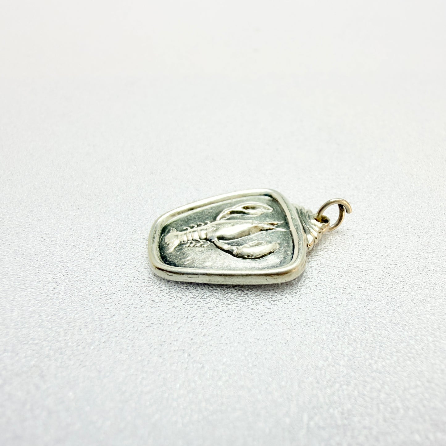 Alton, Sweden 1962. Vintage Solid Silver Zodiac Cancer Charm Pendant.