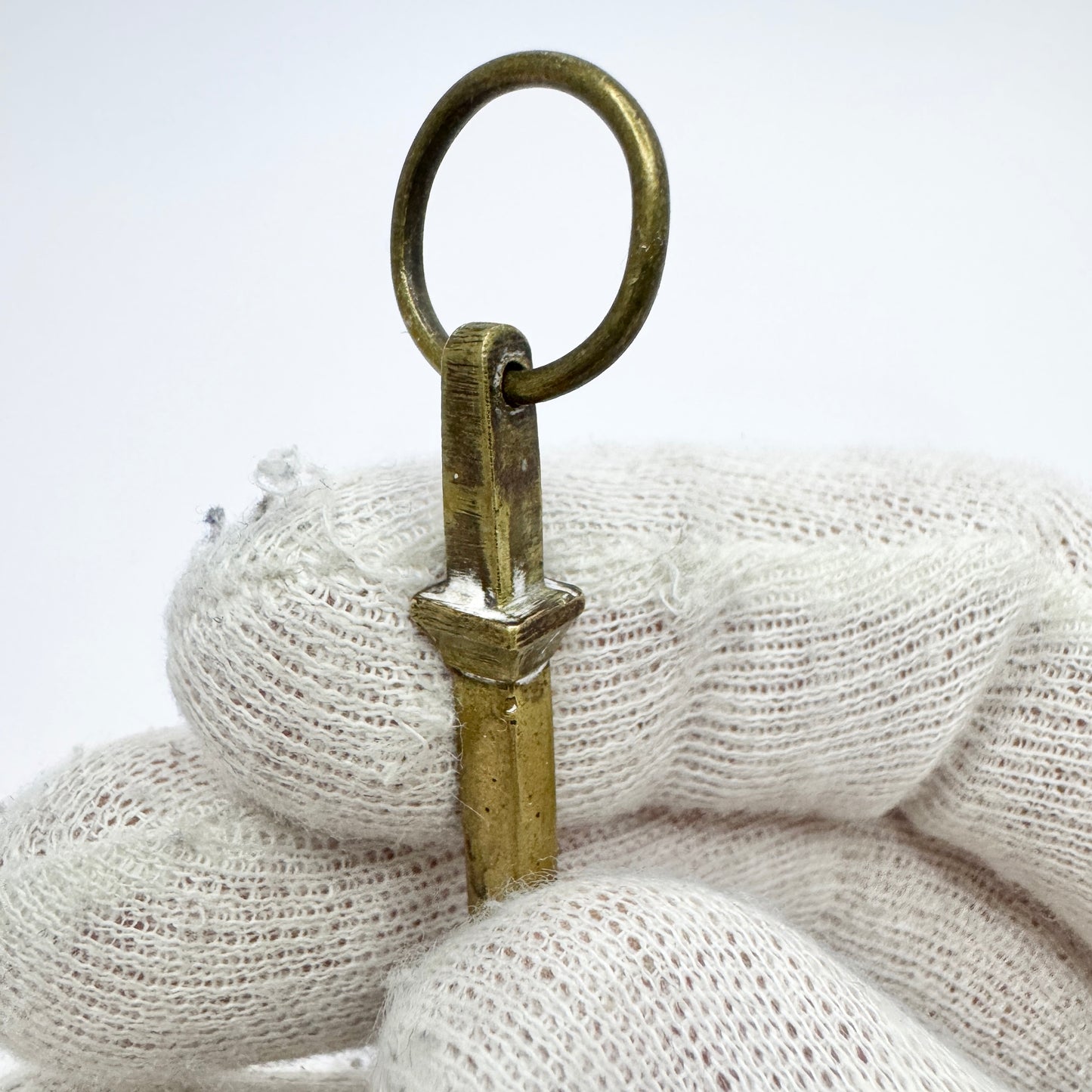 Large Antique Bronze Christian Faith Anchor Pendant