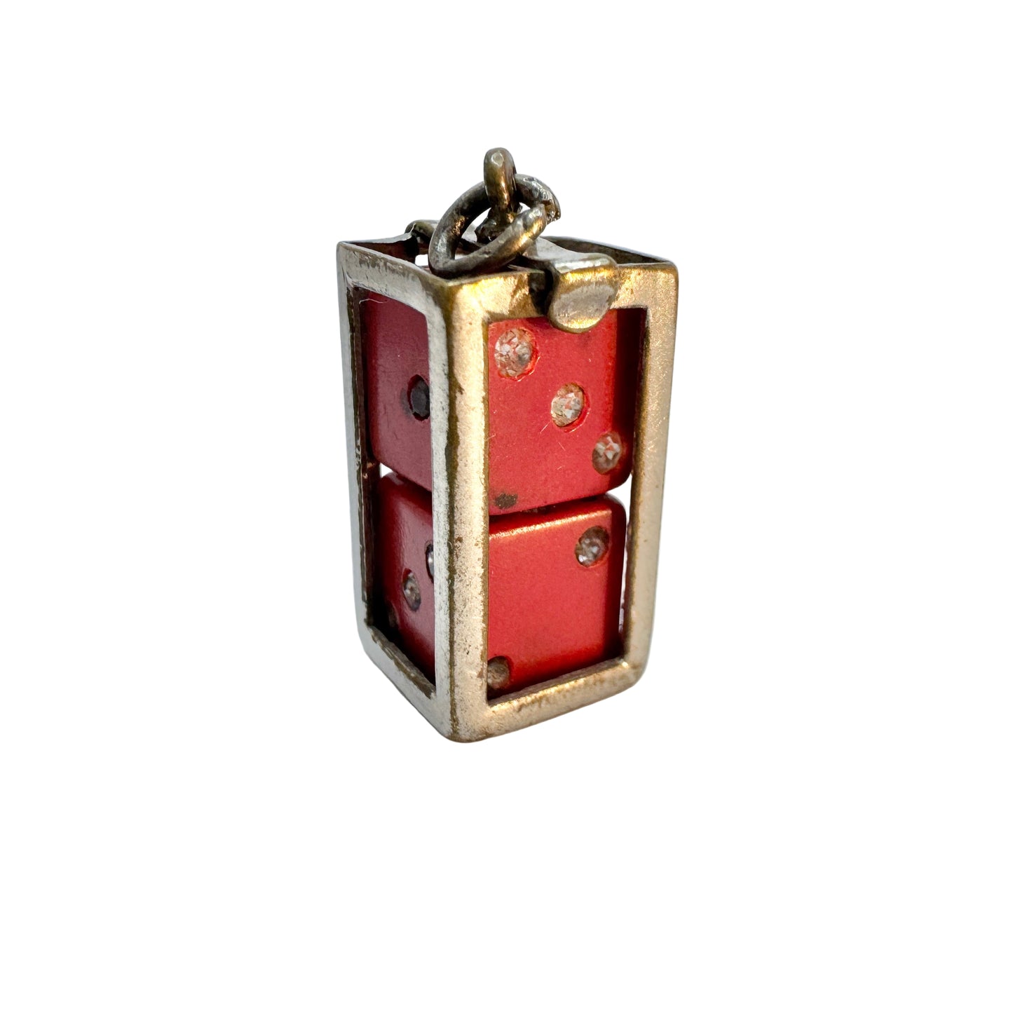 Vintage c 1950s. Dice Charm.