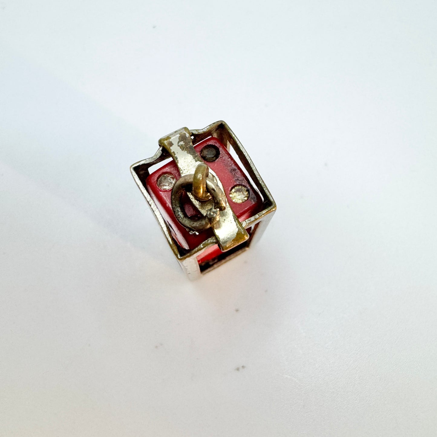 Vintage c 1950s. Dice Charm.
