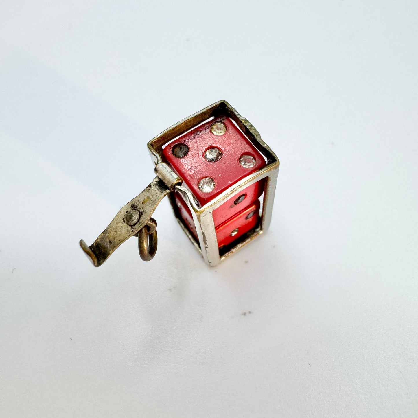 Vintage c 1950s. Dice Charm.