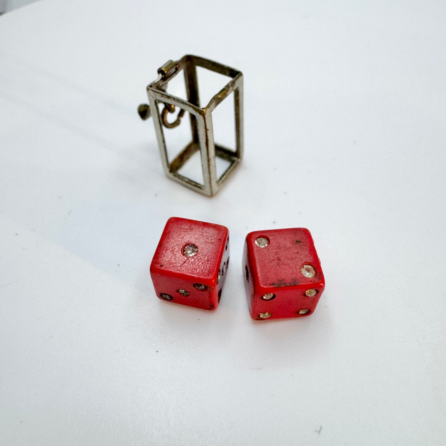 Vintage c 1950s. Dice Charm.
