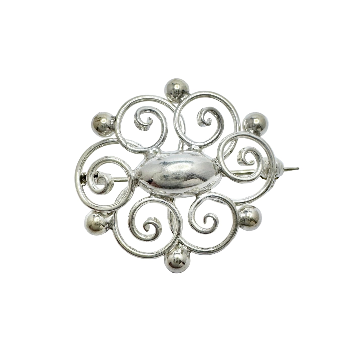 Herman Siersbøl, Denmark 1950s Vintage Sterling Silver Brooch