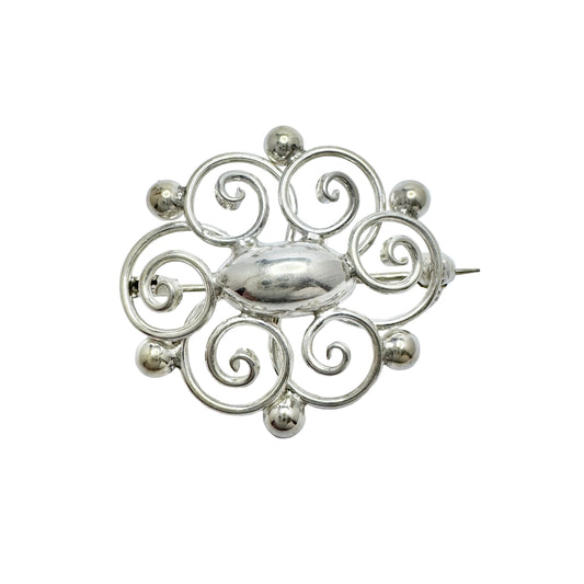 Herman Siersbøl, Denmark 1950s Vintage Sterling Silver Brooch