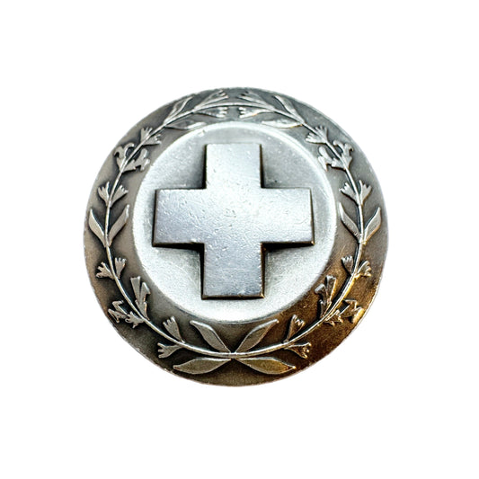 Sporrong, Sweden 1967. Vintage Sterling Silver Nurse Badge Brooch.
