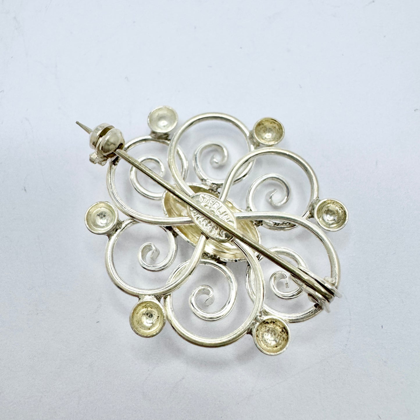 Herman Siersbøl, Denmark 1950s Vintage Sterling Silver Brooch