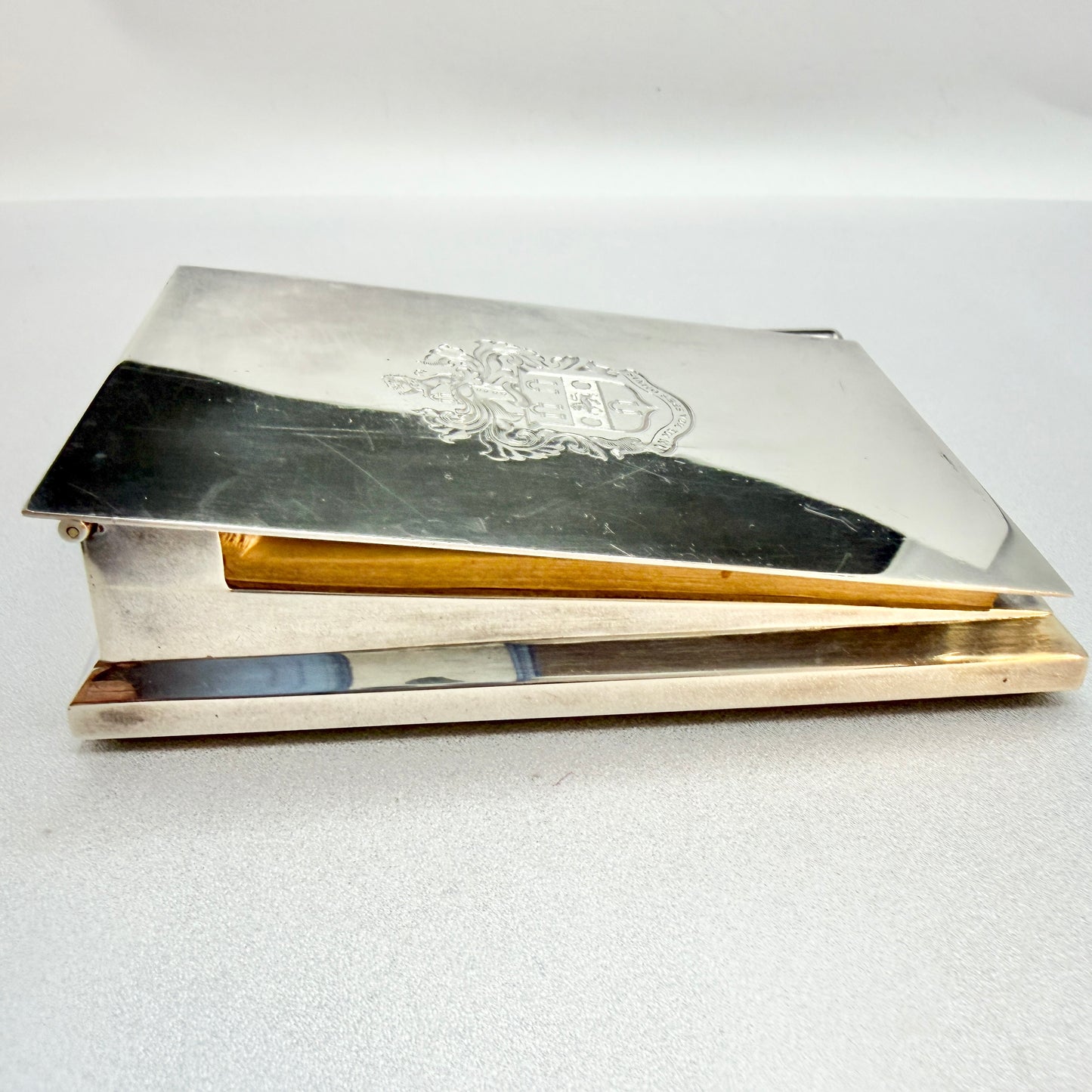 Gerald Benney. Vintage Sterling Silver Desk Notepad. Provenance: Marjorie Merriweather Post, Mar-a-Lago, Florida.