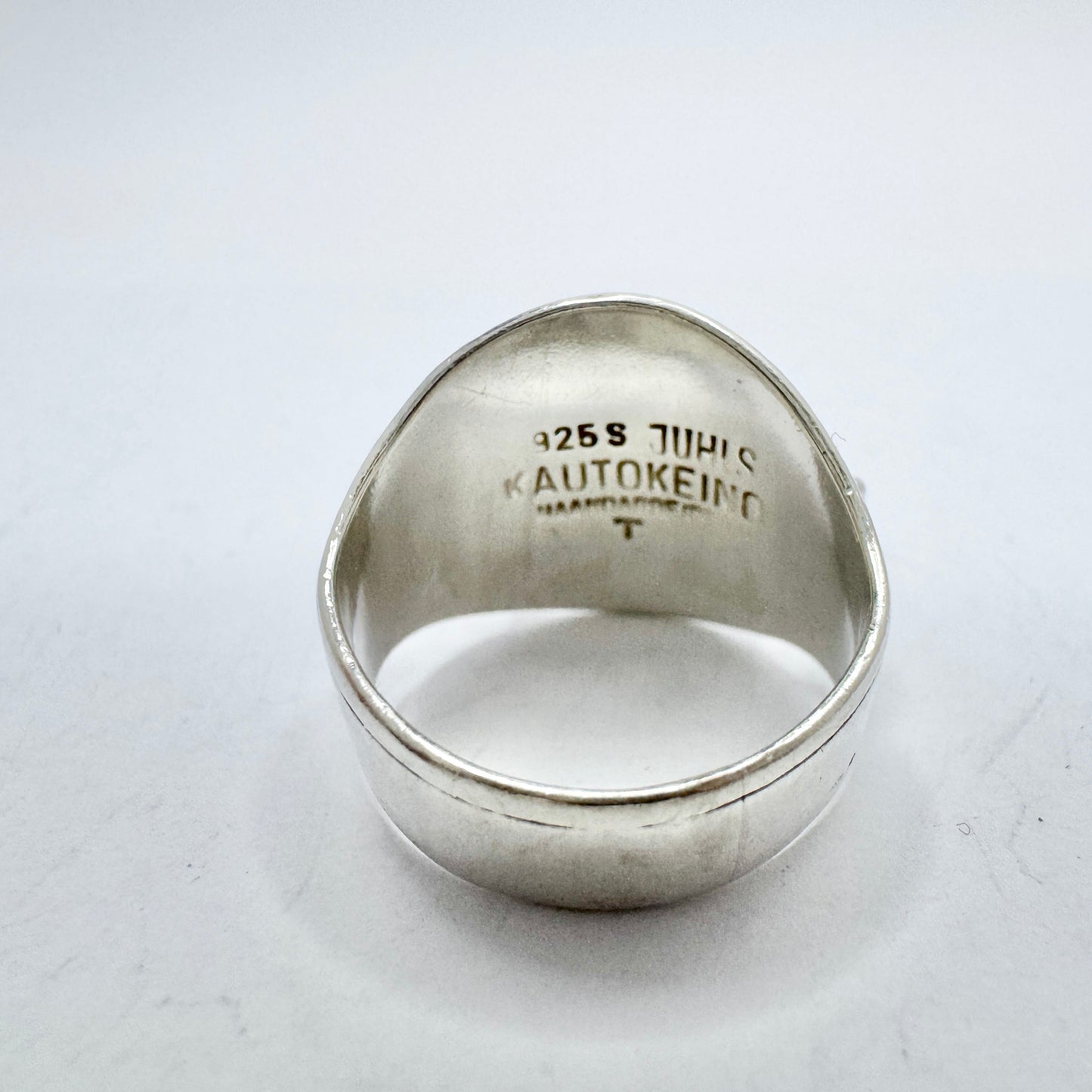 Juhls Kautokeino, Norway Vintage Sterling Silver Traditional Sami Laplander Ring