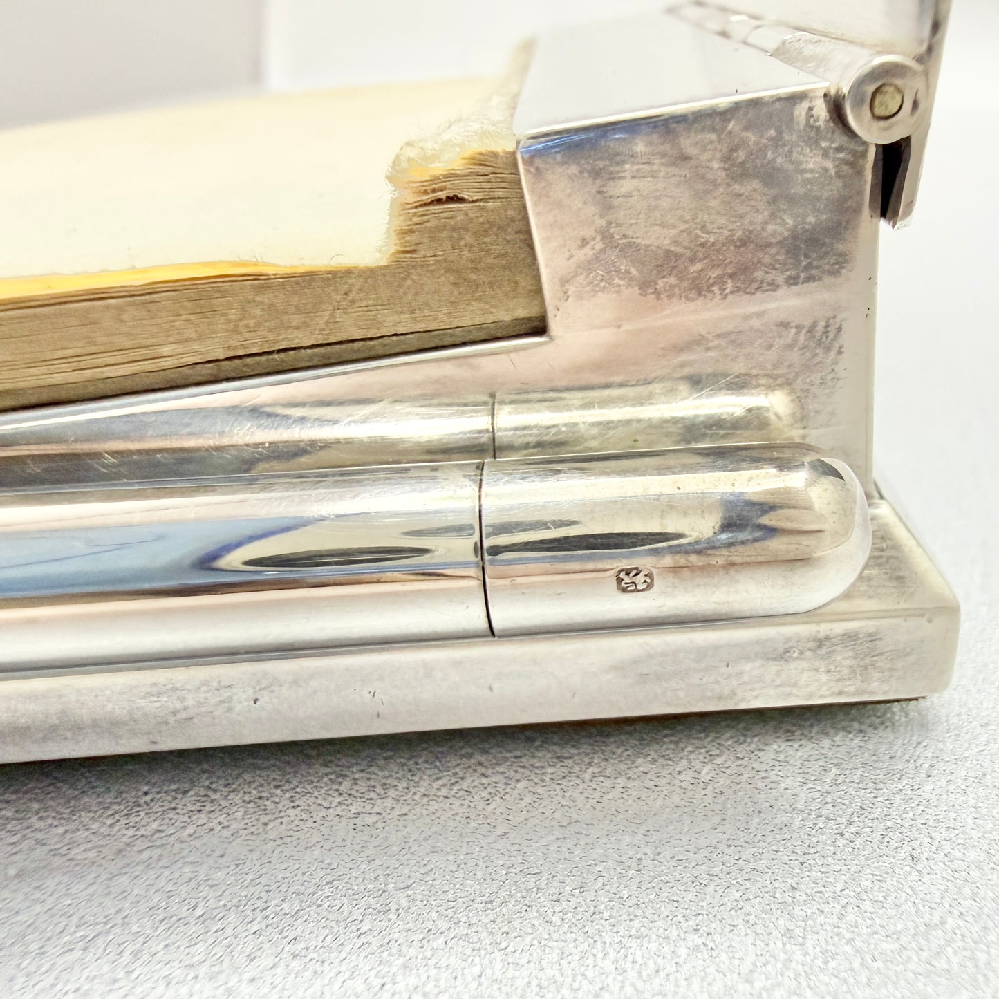 Gerald Benney. Vintage Sterling Silver Desk Notepad. Provenance: Marjorie Merriweather Post, Mar-a-Lago, Florida.