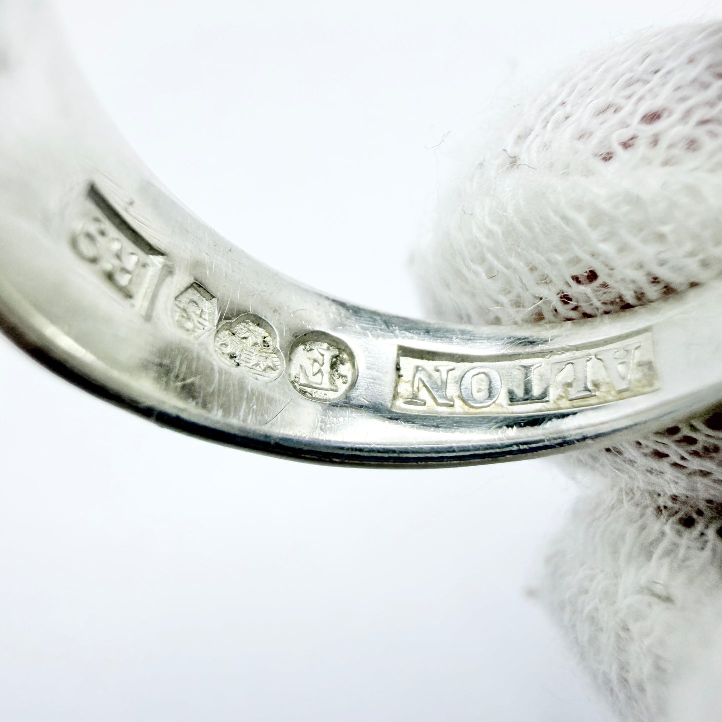 Alton, Sweden 1967. Vintage Sterling Silver Turquoise Ring.