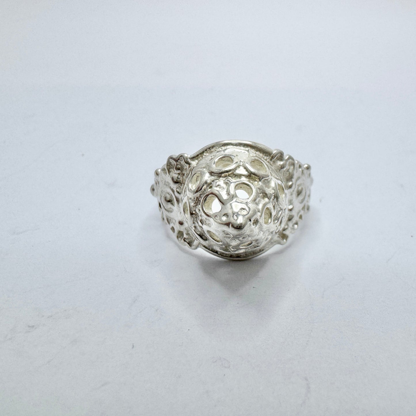 Juhls Kautokeino, Norway Vintage Sterling Silver Ring. Boxed