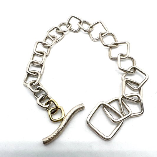 RAUFF, Denmark. Vintage Sterling Silver Bracelet.