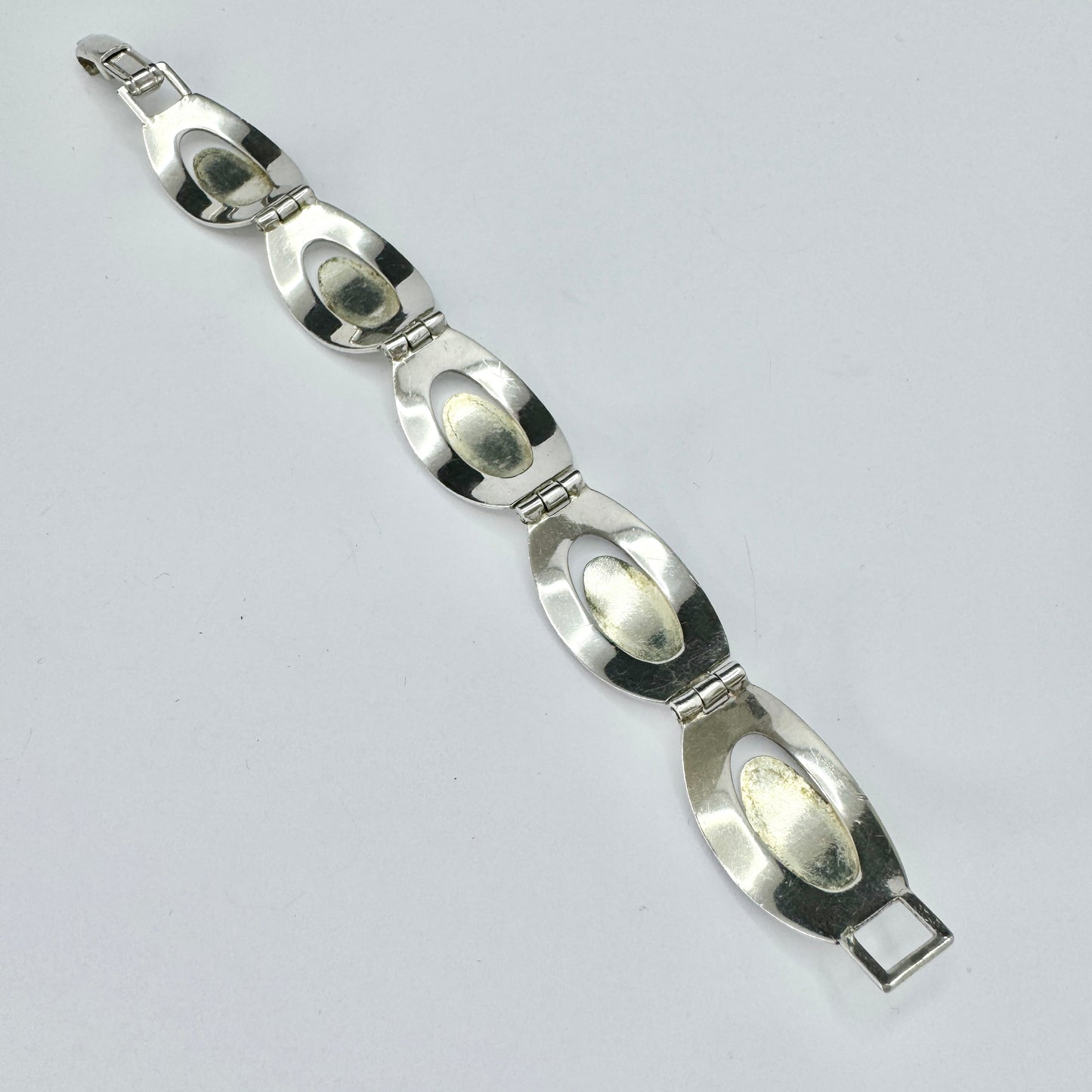 Sweden c 1950s. Vintage Solid Silver Bracelet.