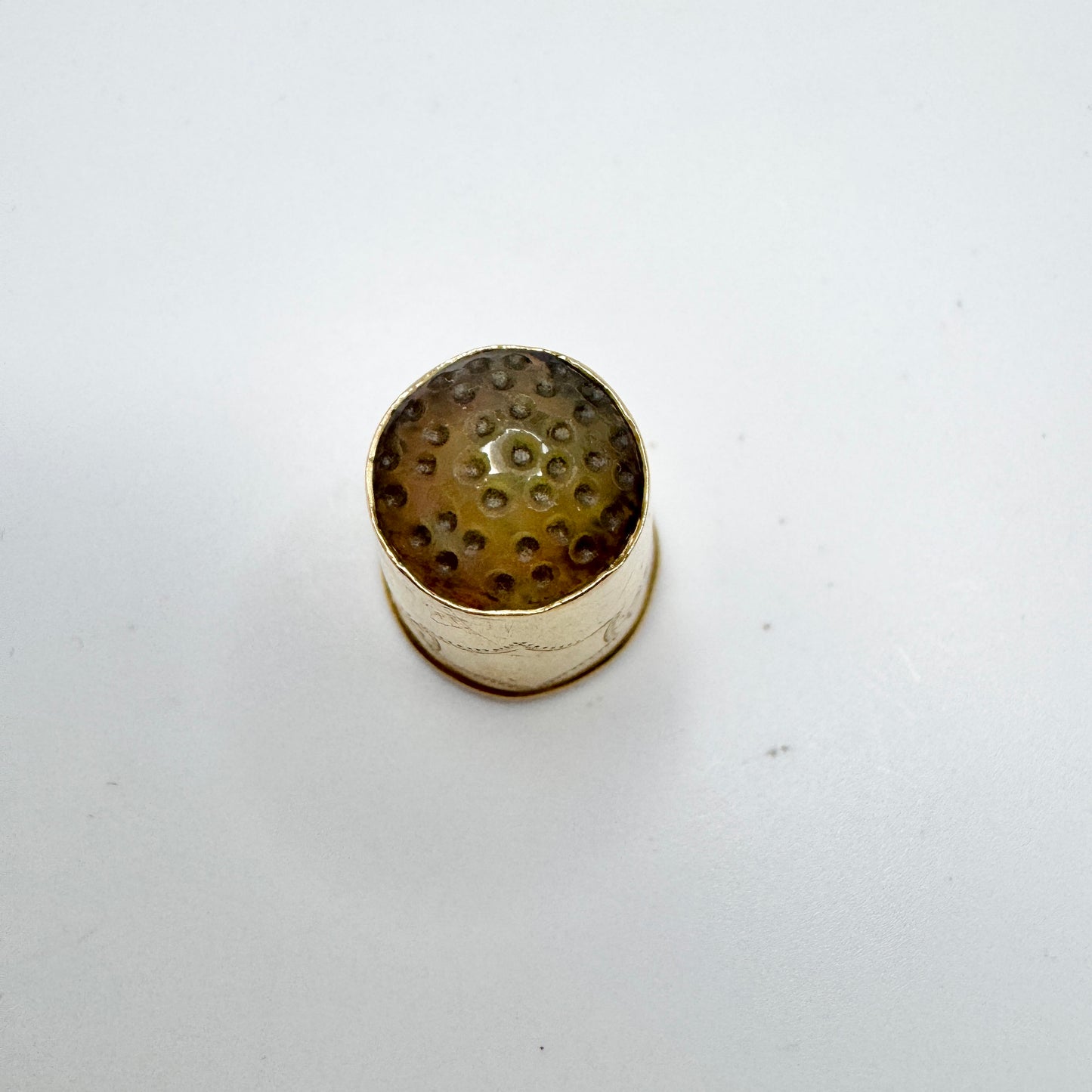 G Dahlgren, Sweden 1884. Antique Victorian 18k Gold Thimble
