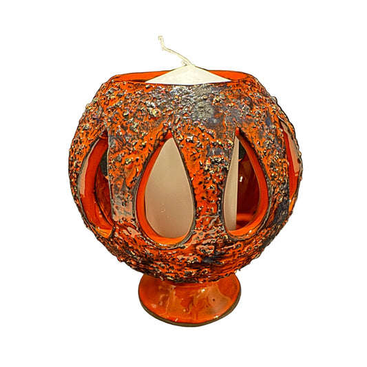 Norrman, Sweden 1970s. Vintage Ceramic Candle Lantern Candle Holder