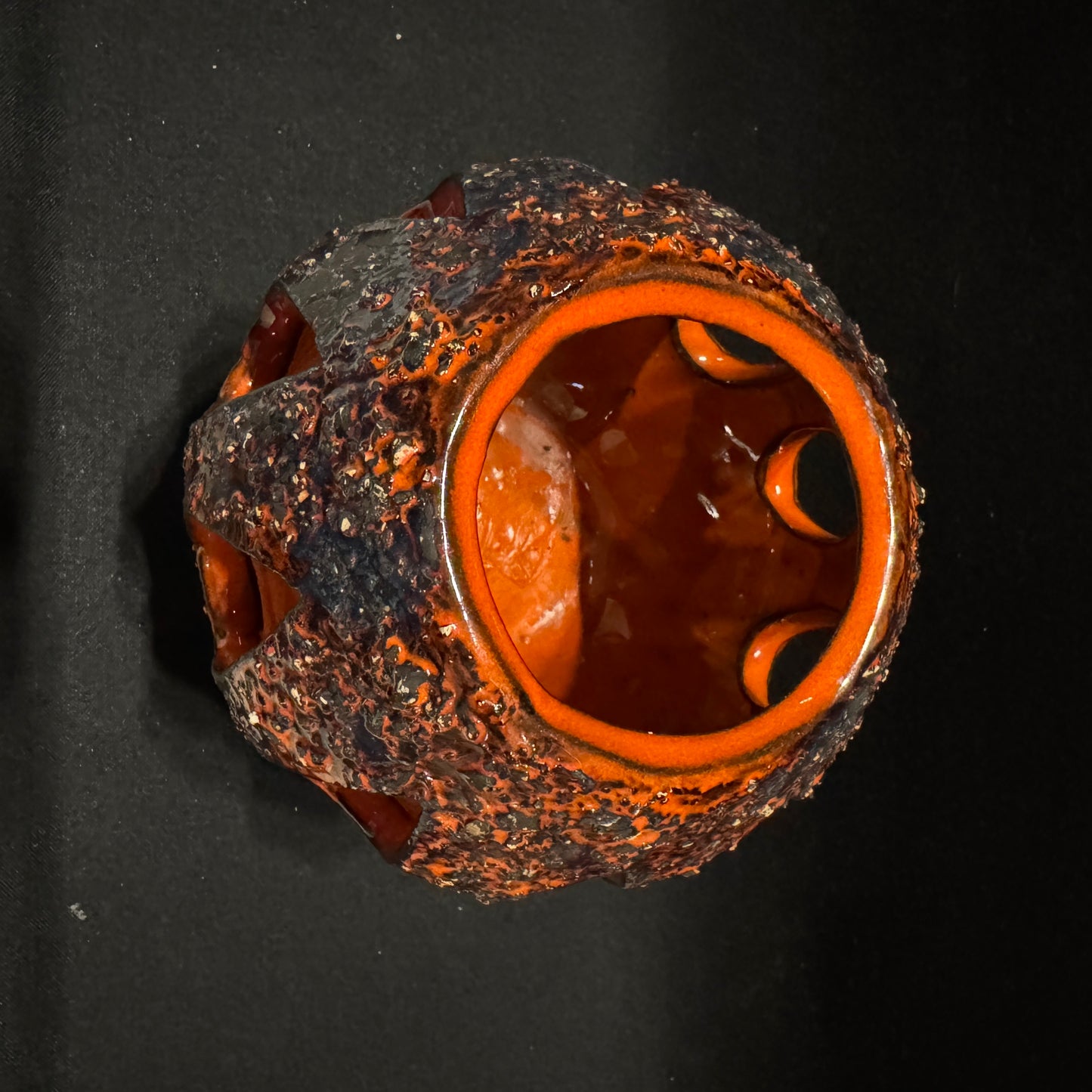 Norrman, Sweden 1970s. Vintage Ceramic Candle Lantern Candle Holder