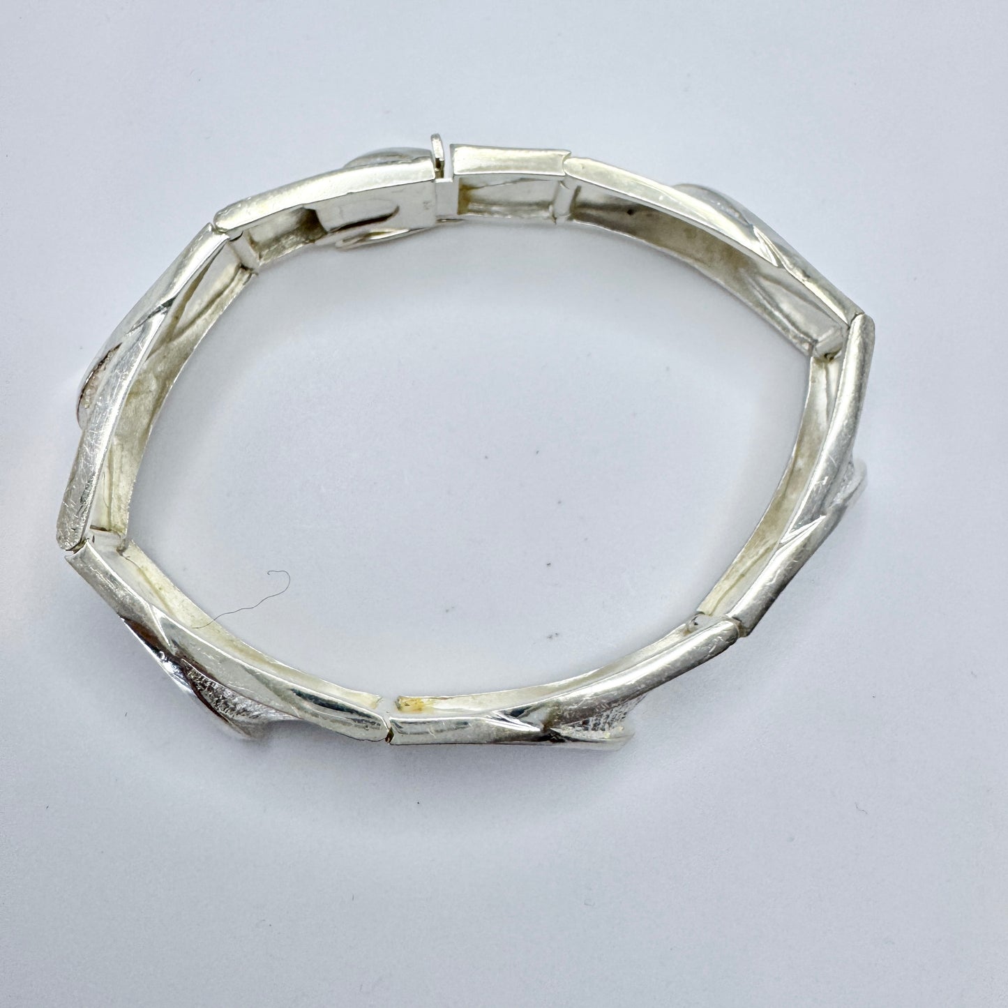 Matti J Hyvarinen, Finland. Vintage Sterling Silver Link Bracelet.