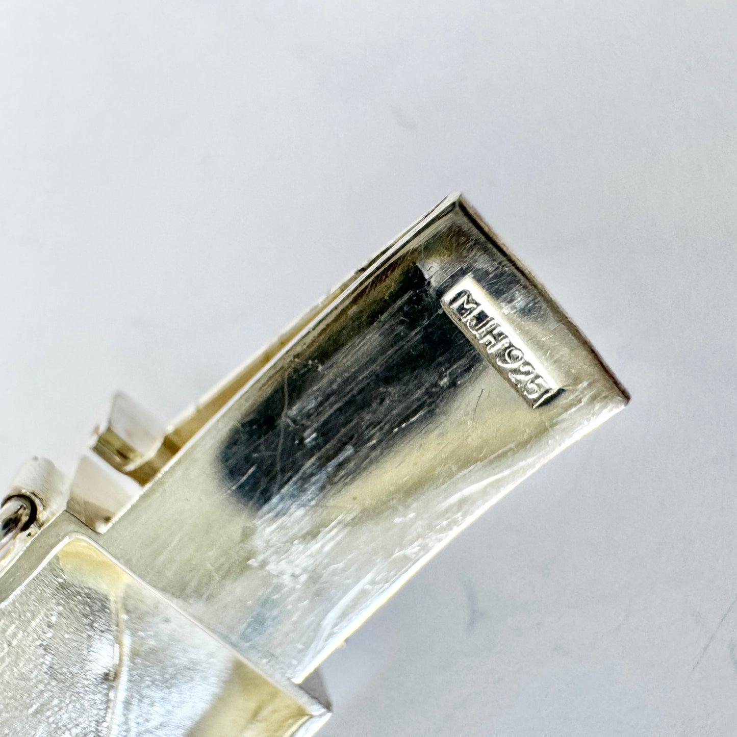 Matti J Hyvarinen, Finland. Vintage Sterling Silver Link Bracelet.