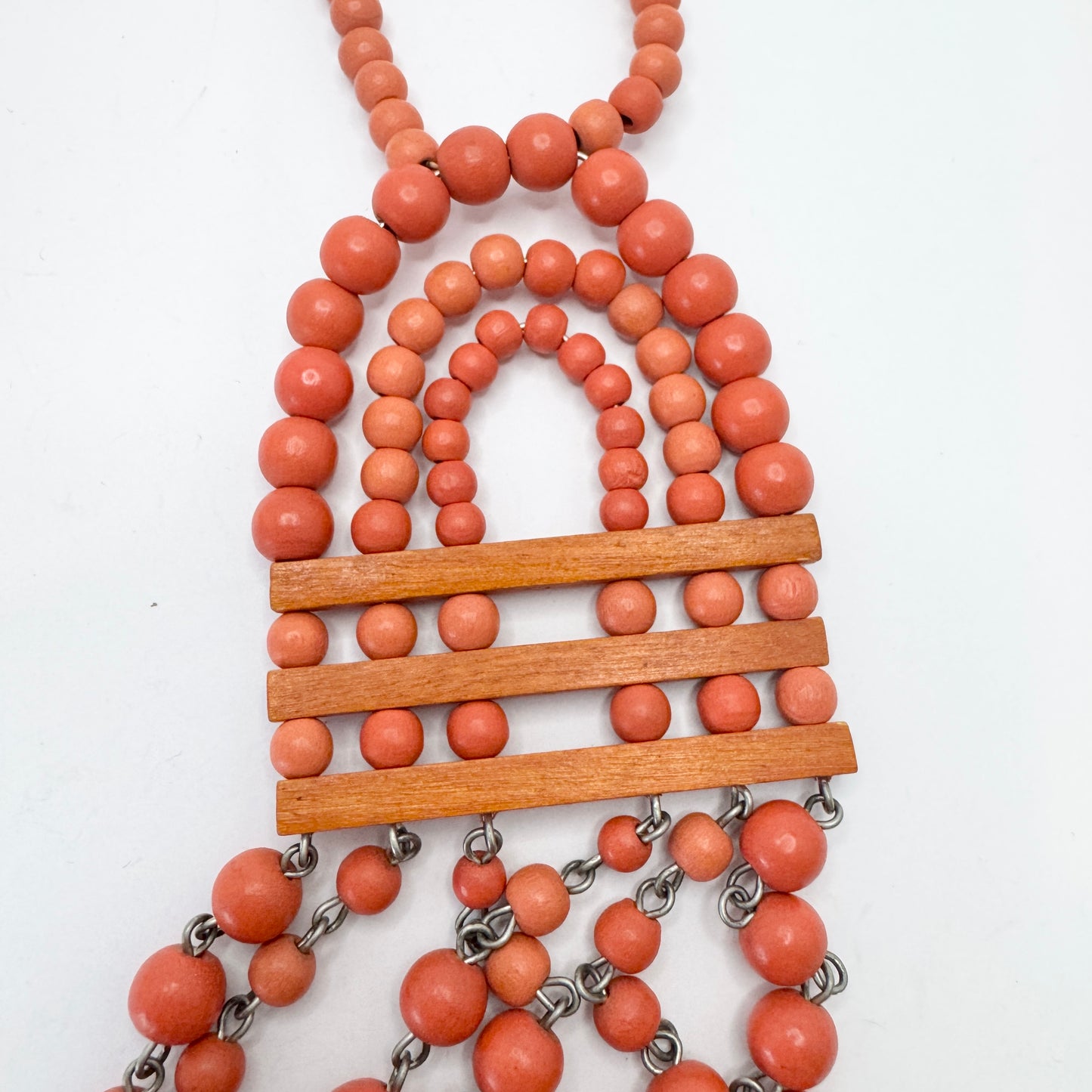 Finland ca 1970s. Large Wood Necklace.
