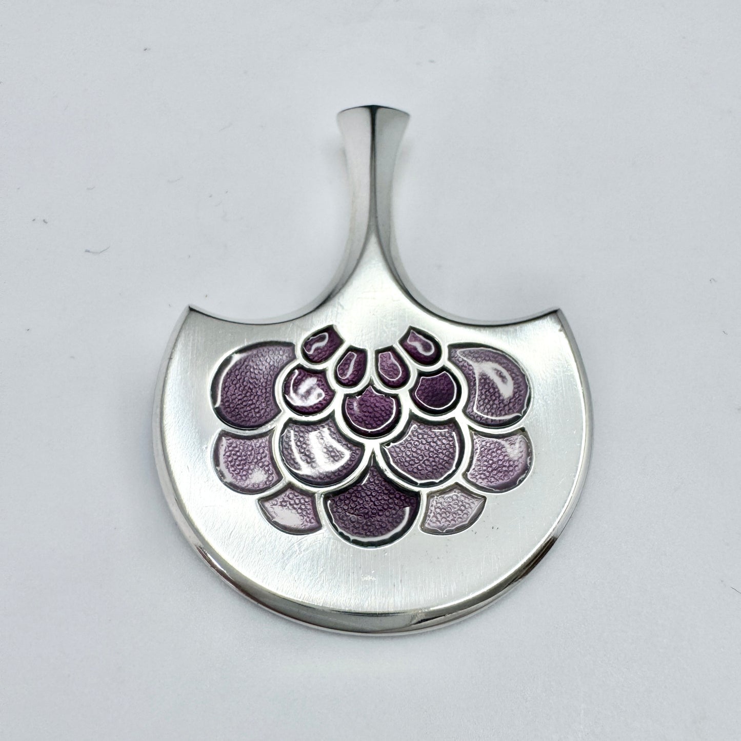 David-Andersen, Bjørn Sigurd Østern, Norway 1960-70s. Vintage Sterling Silver Enamel Pendant.