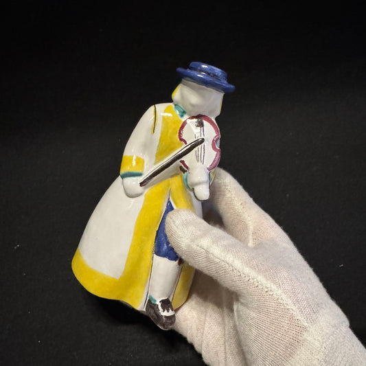 Ulla Printz for Gustavsberg, Sweden. Vintage Swedish Fiddler Glazed Stoneware Candlestick