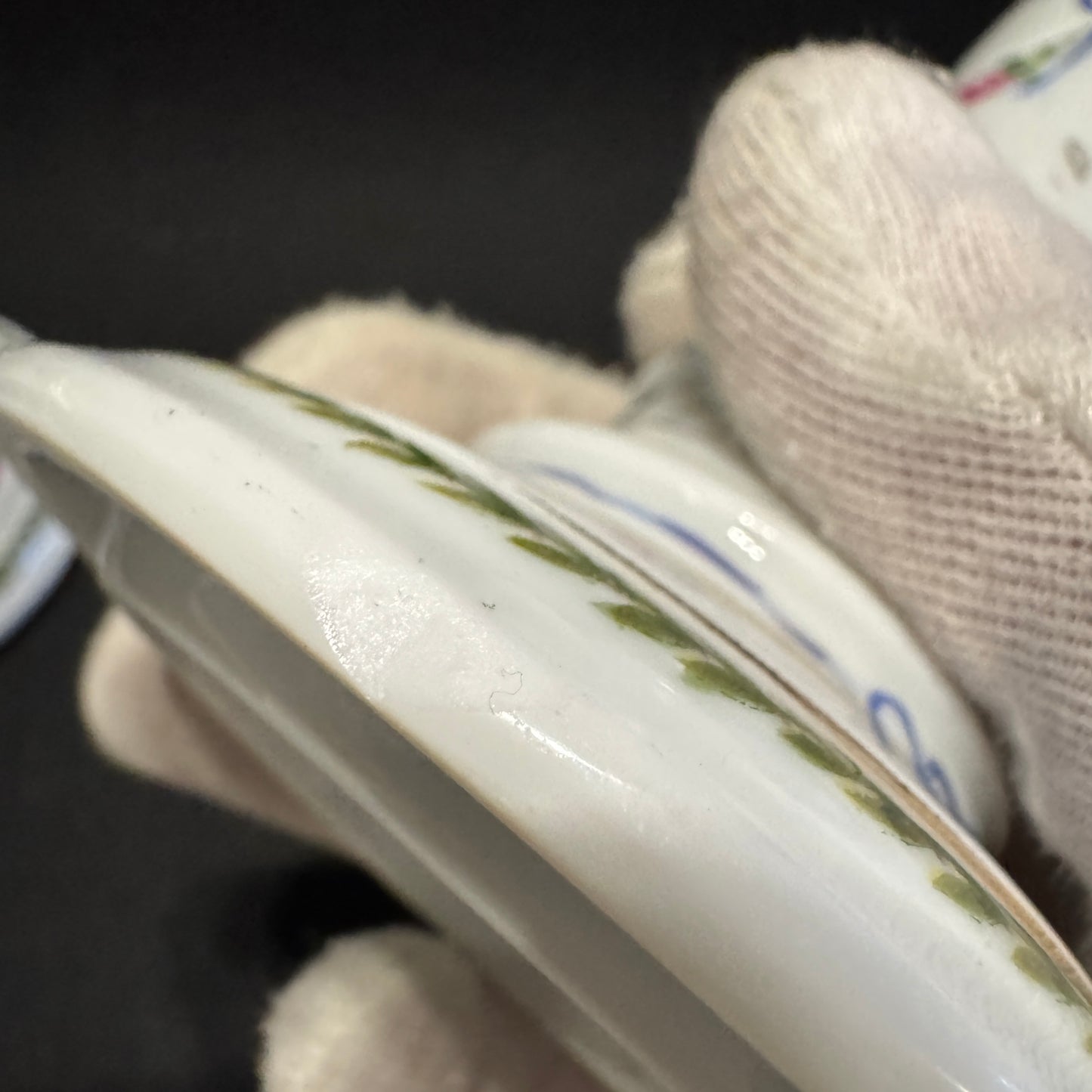 France, ca 1900. Antique Pair of Porcelain Candlesticks