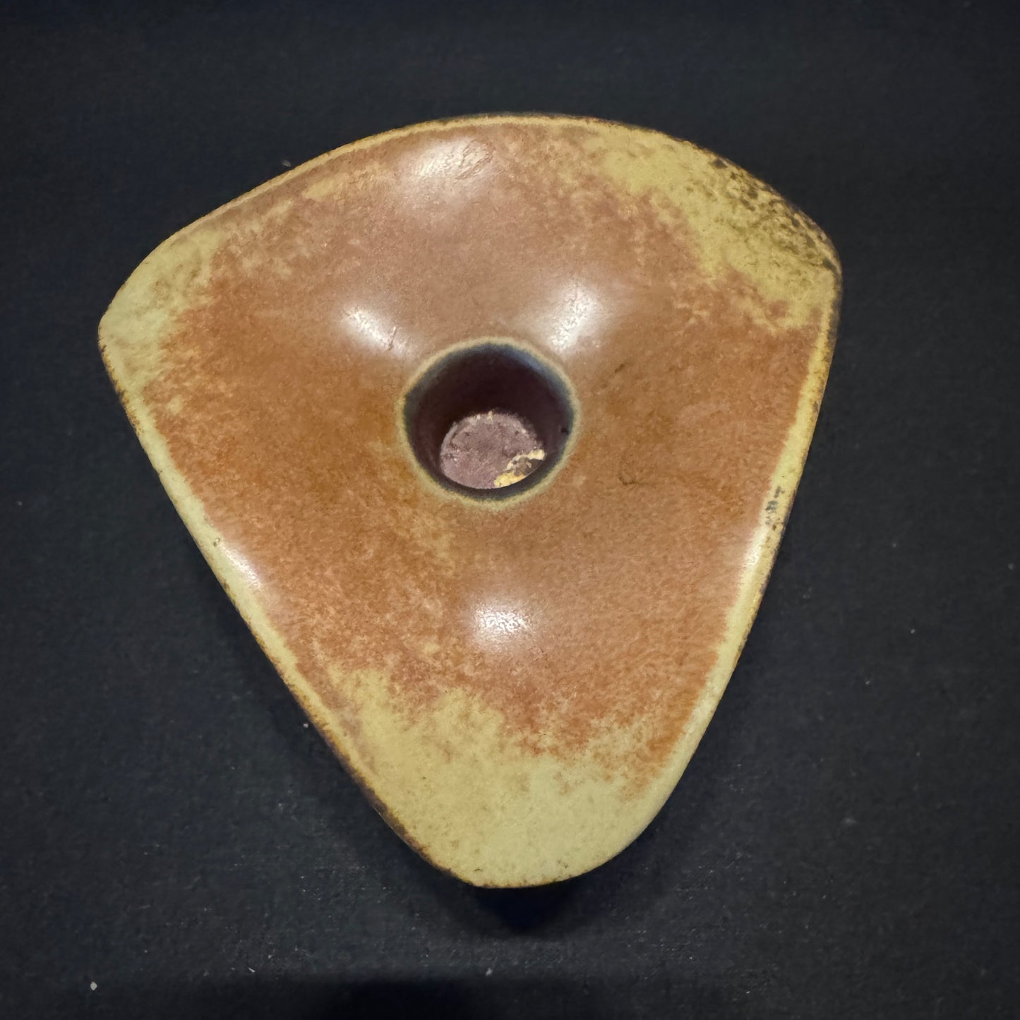 Bertil Lundgren for Röstrand, Sweden 1970s. Vintage Glazed Stoneware Candlestick