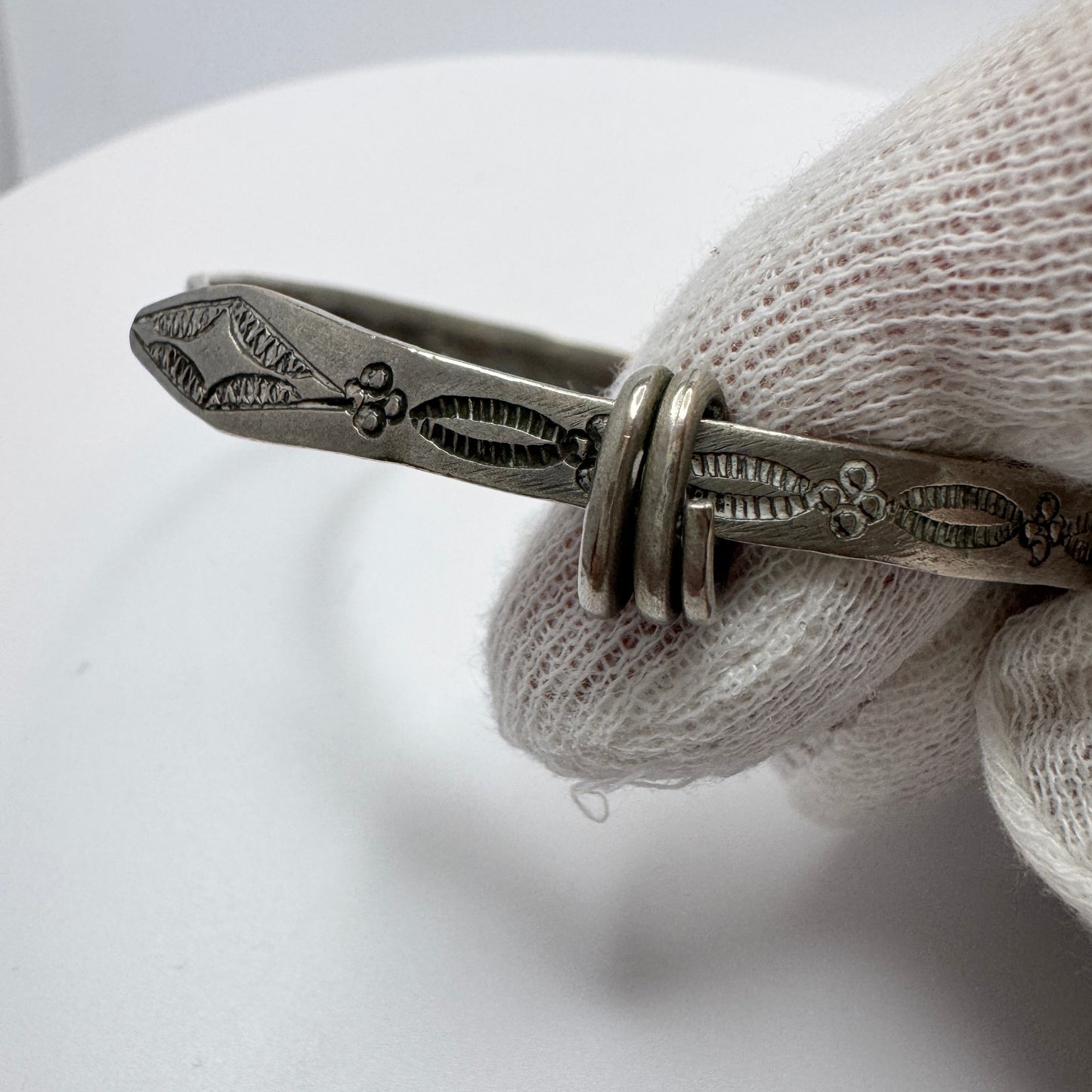 Vintage or Antique Solid Silver Bracelet. Possibly China.