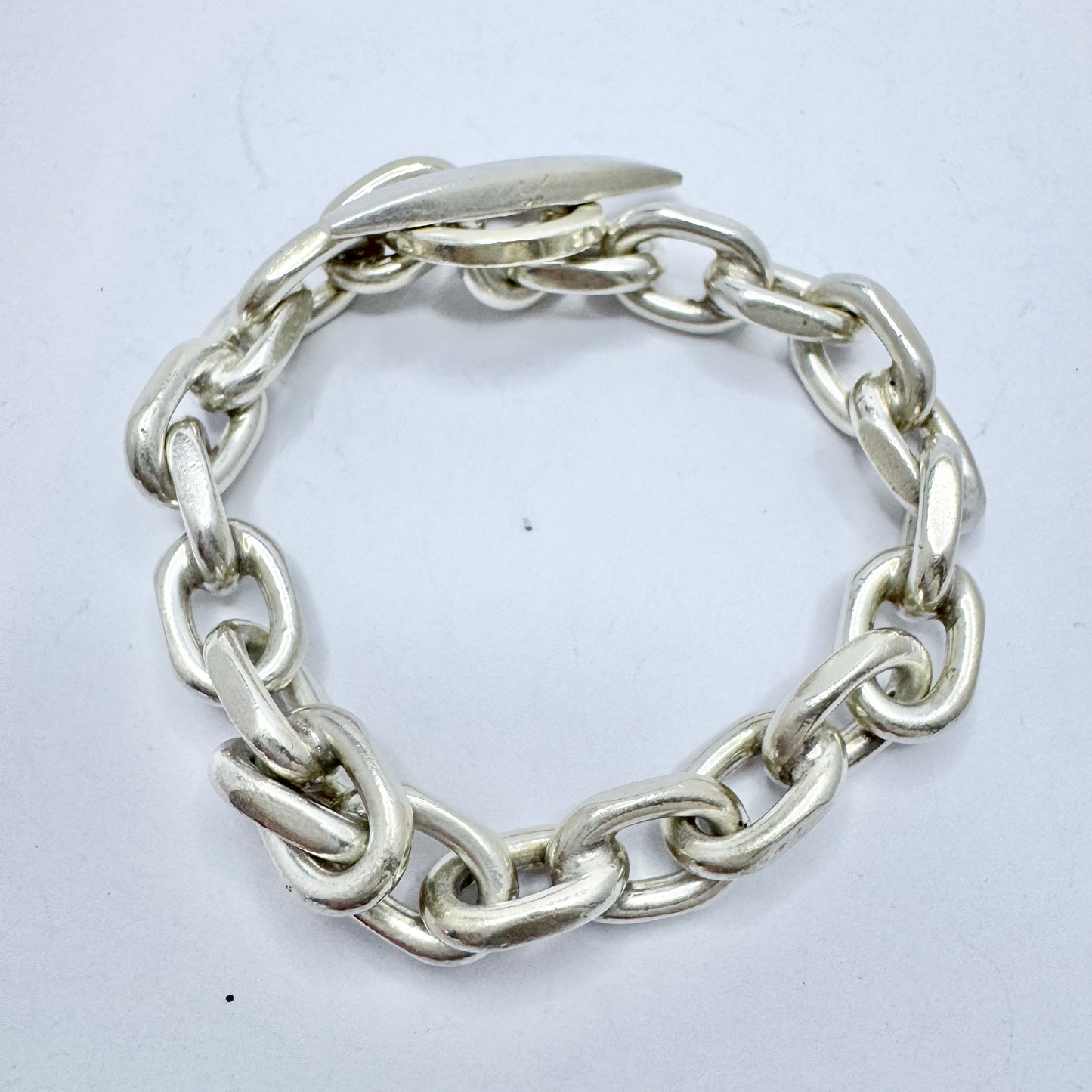 Randers Solvvarefabrik, Denmark. Vintage 1960-70s Sterling Silver Bracelet.