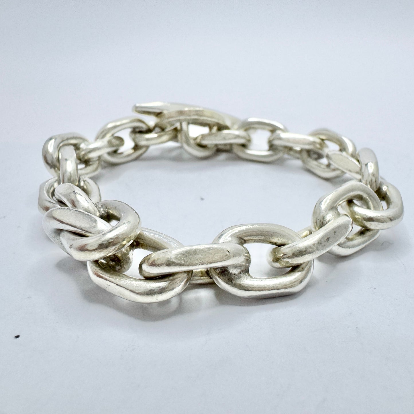 Randers Solvvarefabrik, Denmark. Vintage 1960-70s Sterling Silver Bracelet.