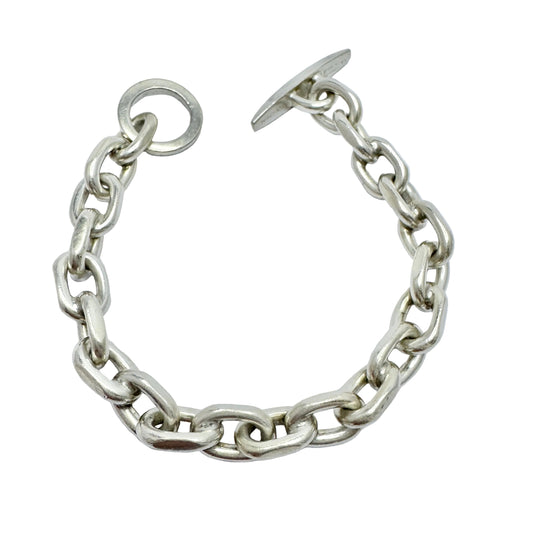 Randers Solvvarefabrik, Denmark. Vintage 1960-70s Sterling Silver Bracelet.