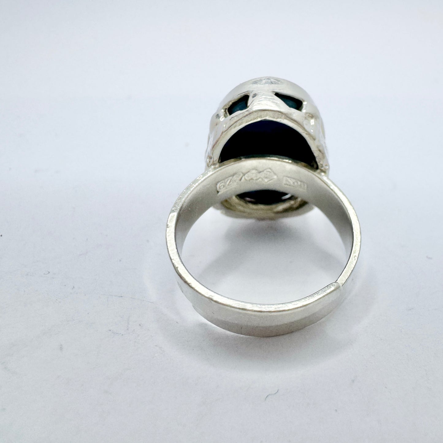 O Nordström, Sweden 1974. Vintage Sterling Silver Bergslagen-stone Ring.