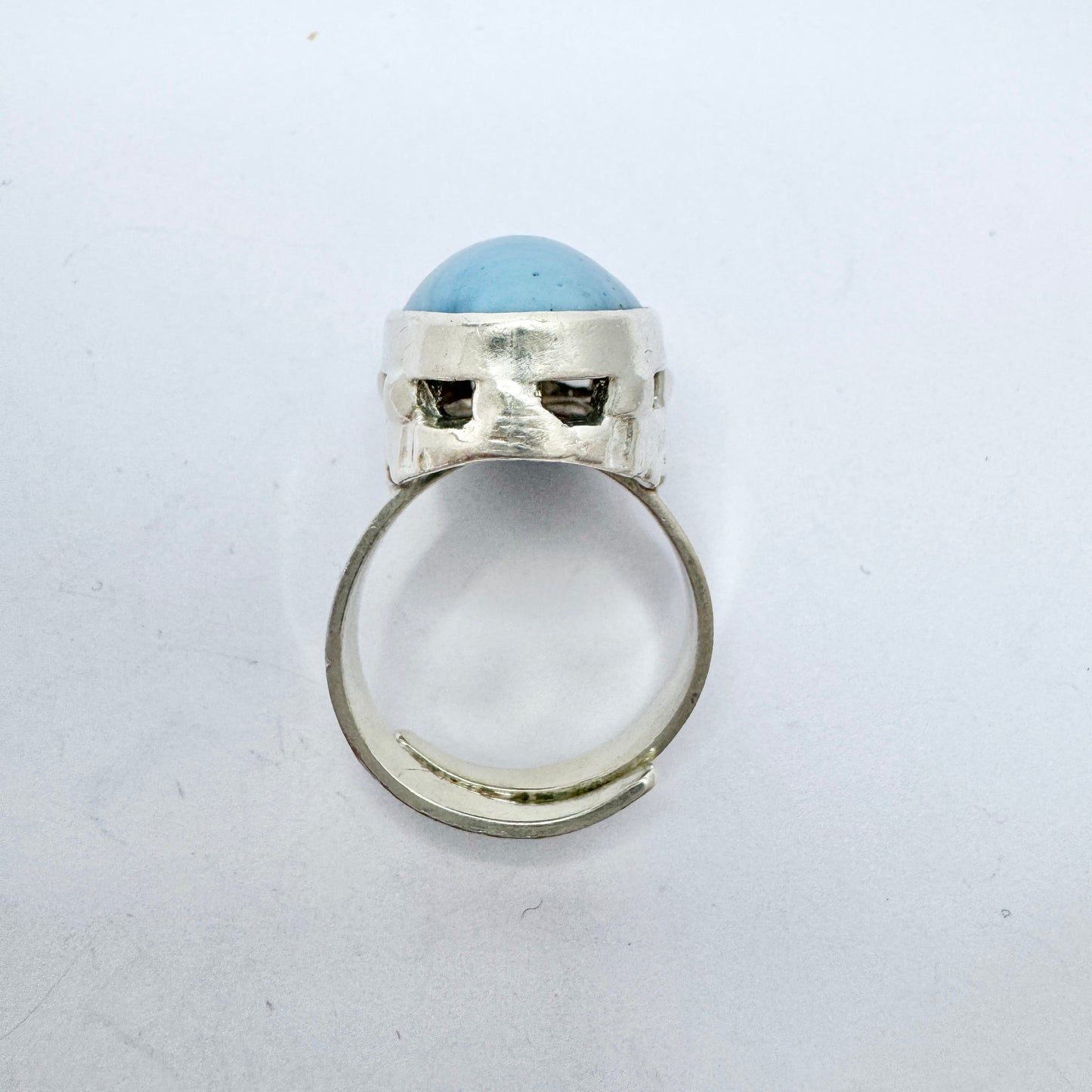 O Nordström, Sweden 1974. Vintage Sterling Silver Bergslagen-stone Ring.