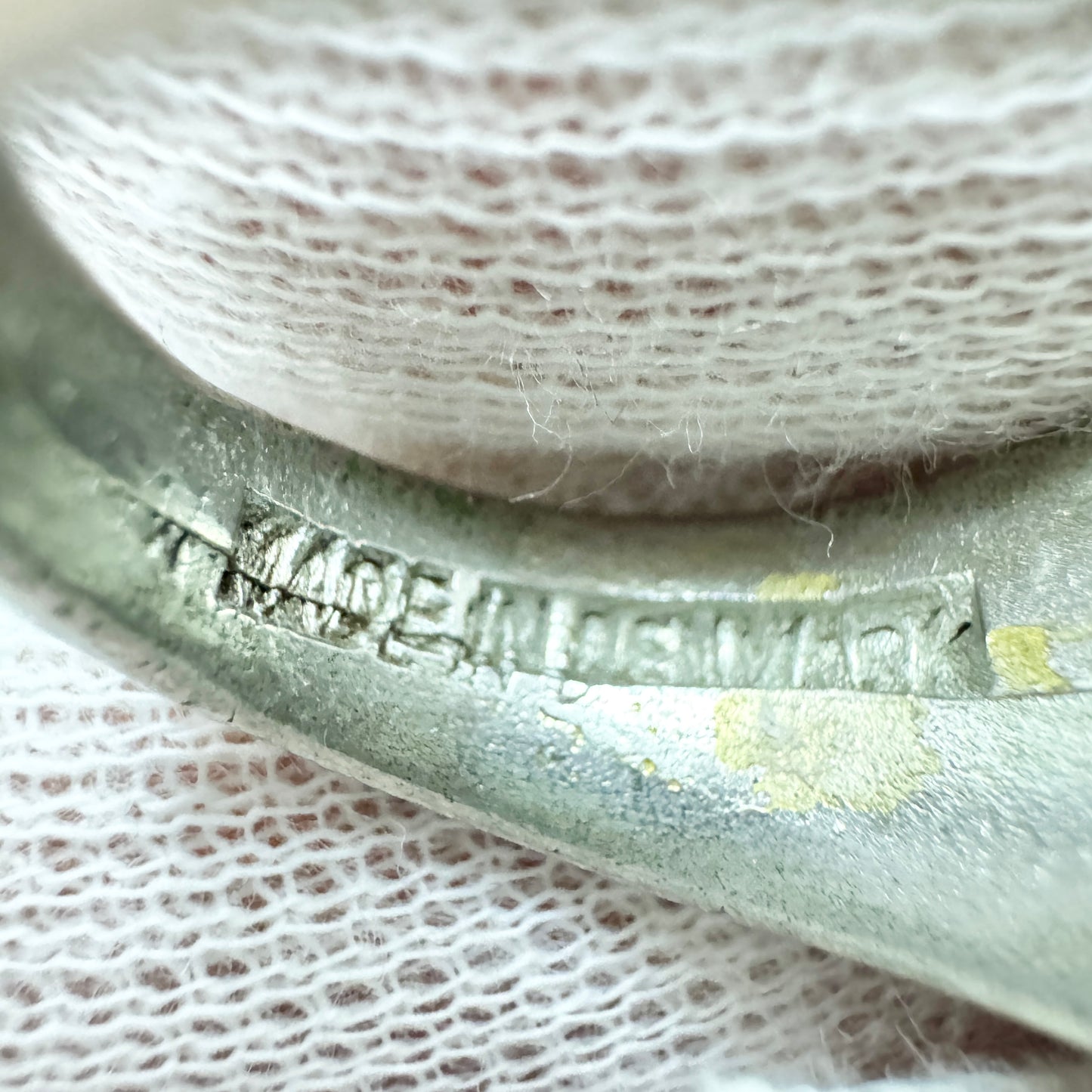 Denmark 1970s. Vintage Pewter Ring. Makers Mark.