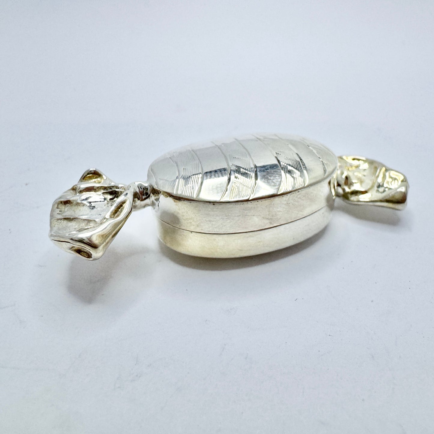 Vintage Sterling Silver Candy Pill Box.