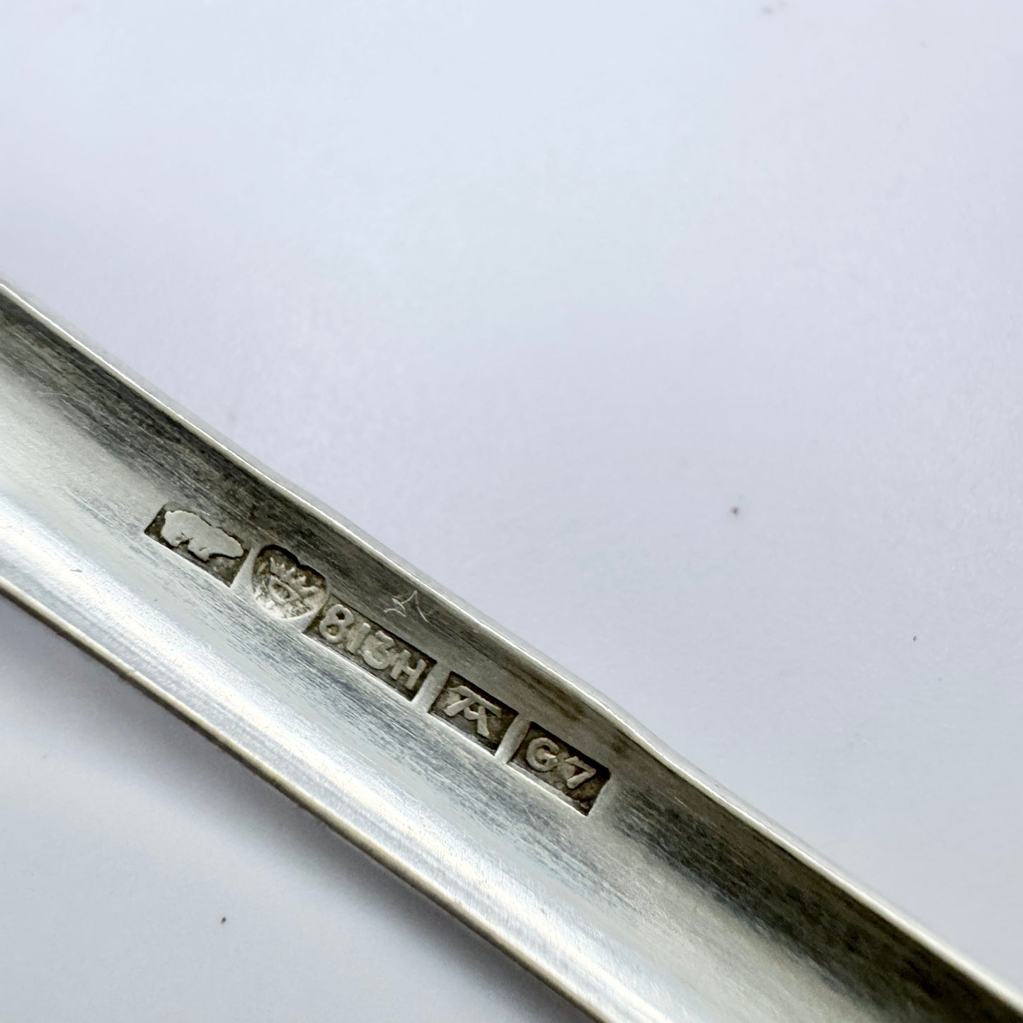 Salovaara, Finland year 1960. Vintage Solid Silver Tiger's Eye Bangle Bracelet.