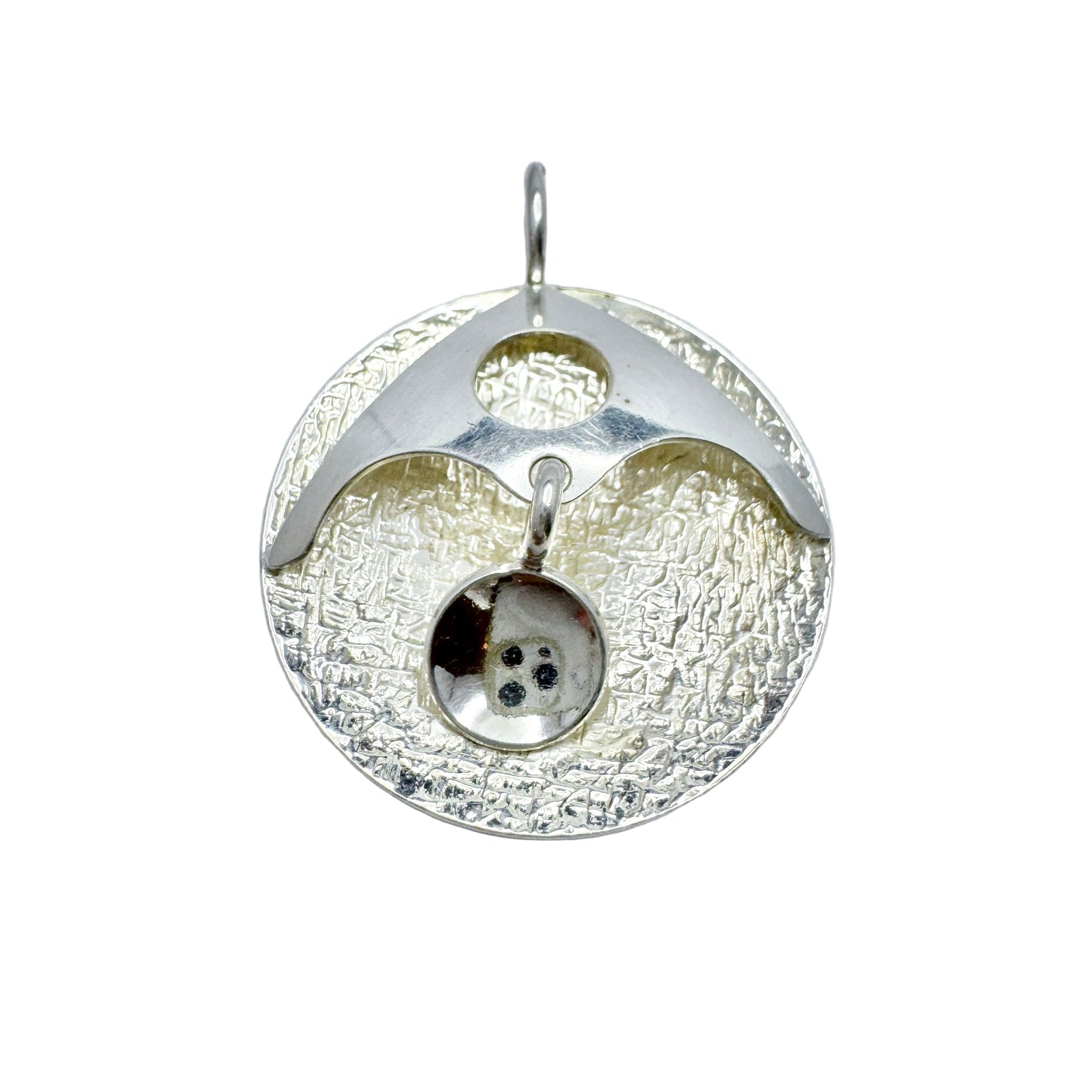 Kultateollisuus, Finland 1970s. Vintage Sterling Silver Pendant.