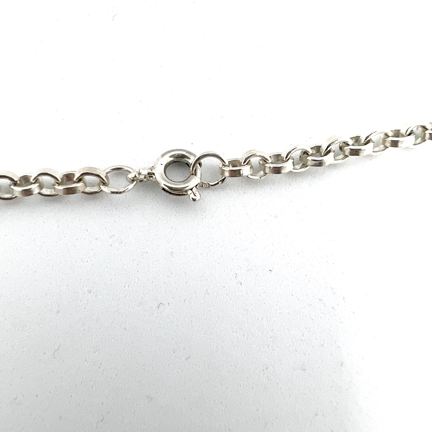 Sweden c 1950s. Solid Silver Necklace.