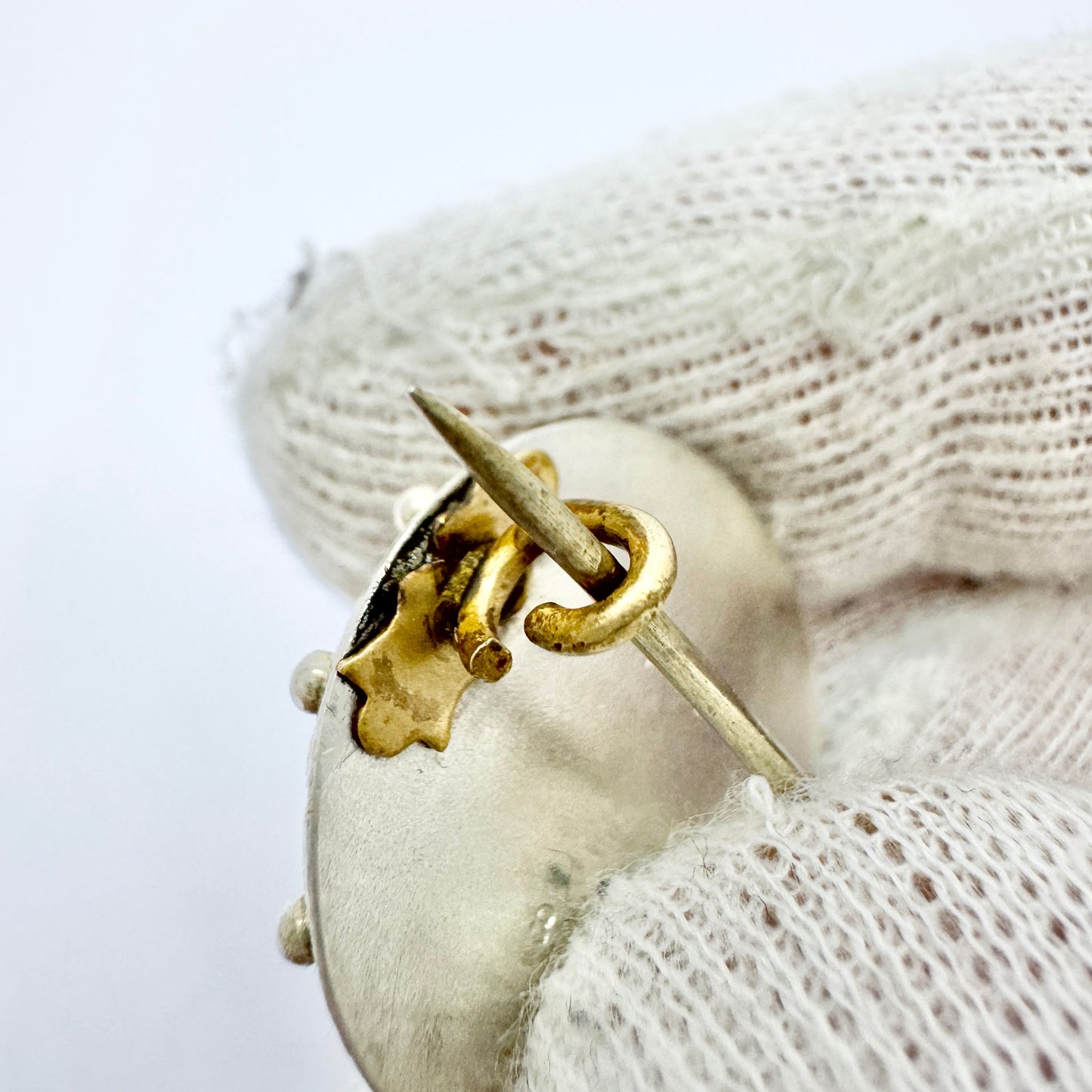 David-Andersen, Norway pre 1925. Antique Solid Silver Filigree Brooch.