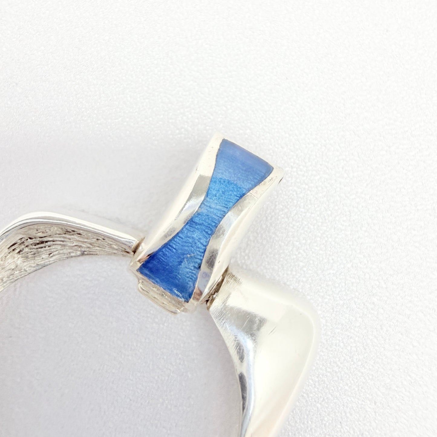 Oreficeria Medicea di Urei Rosanna, Italy ca 1980s. Vintage Sterling Silver Enamel Bracelet.