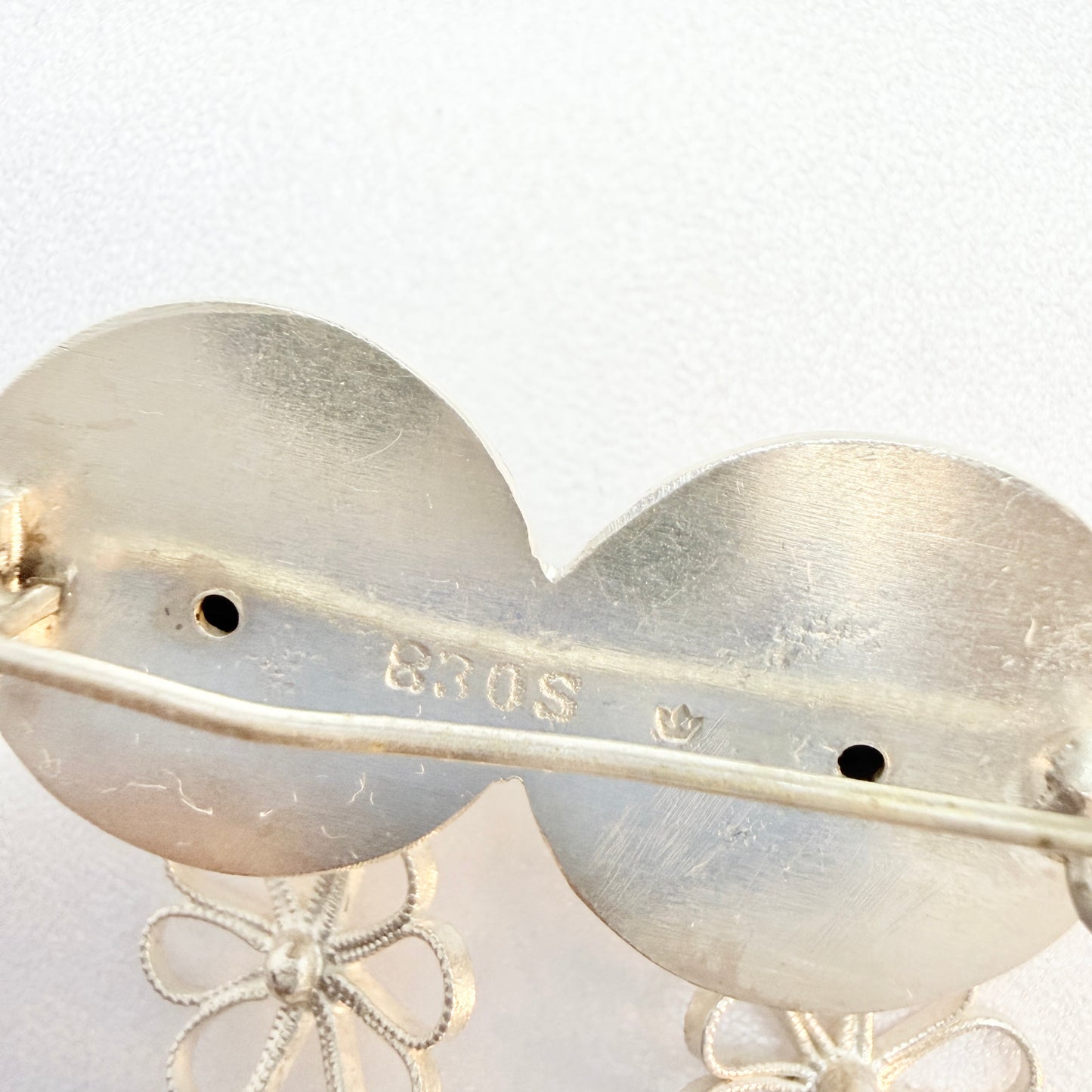 Norway. Vintage 830 Silver Traditional Costume Bunad's Brooch.