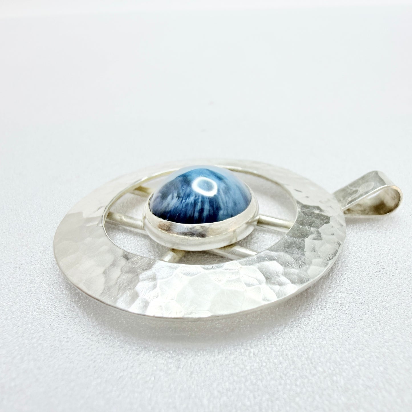 Gustaf Asp, Sweden 1972. Vintage Sterling Silver Bergslagen-stone Pendant.