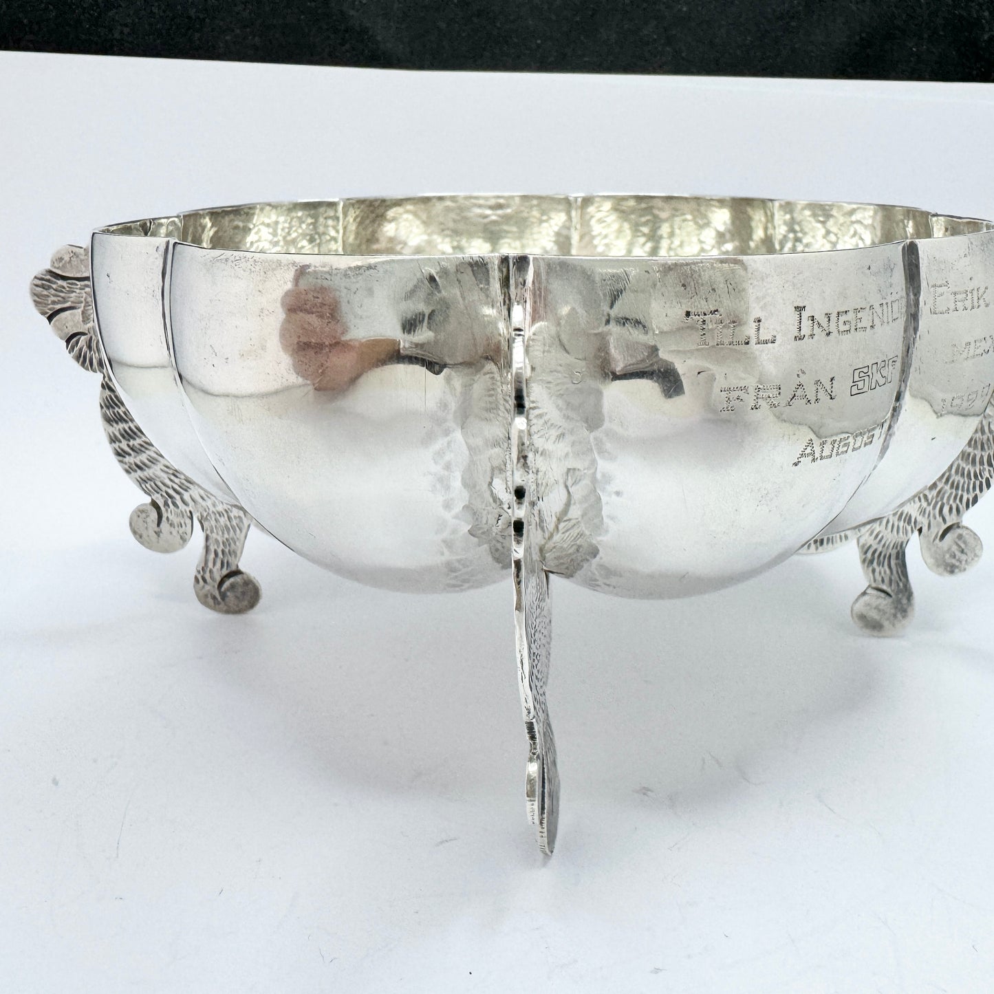 Alfredo Ortega, Mexico 1929. Vintage 900 Silver Bowl. 300 gram