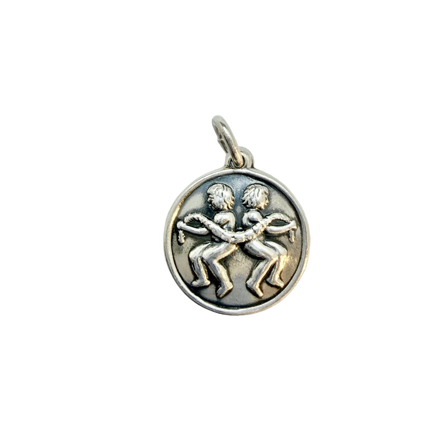 Mema, Sweden 1965. Vintage Sterling Silver Zodiac Gemini Charm